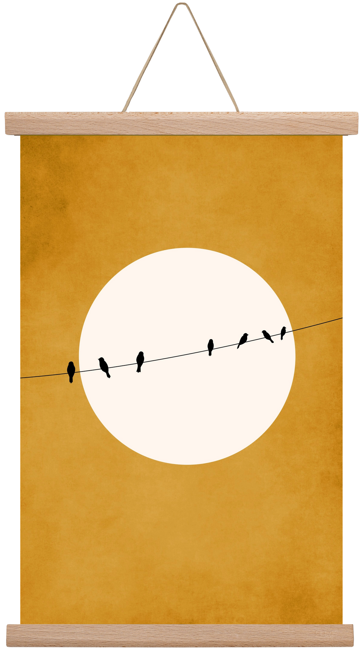 Chirping and Chilling at Night, 30x45 cm (30x45 cm), Tölgy akasztó