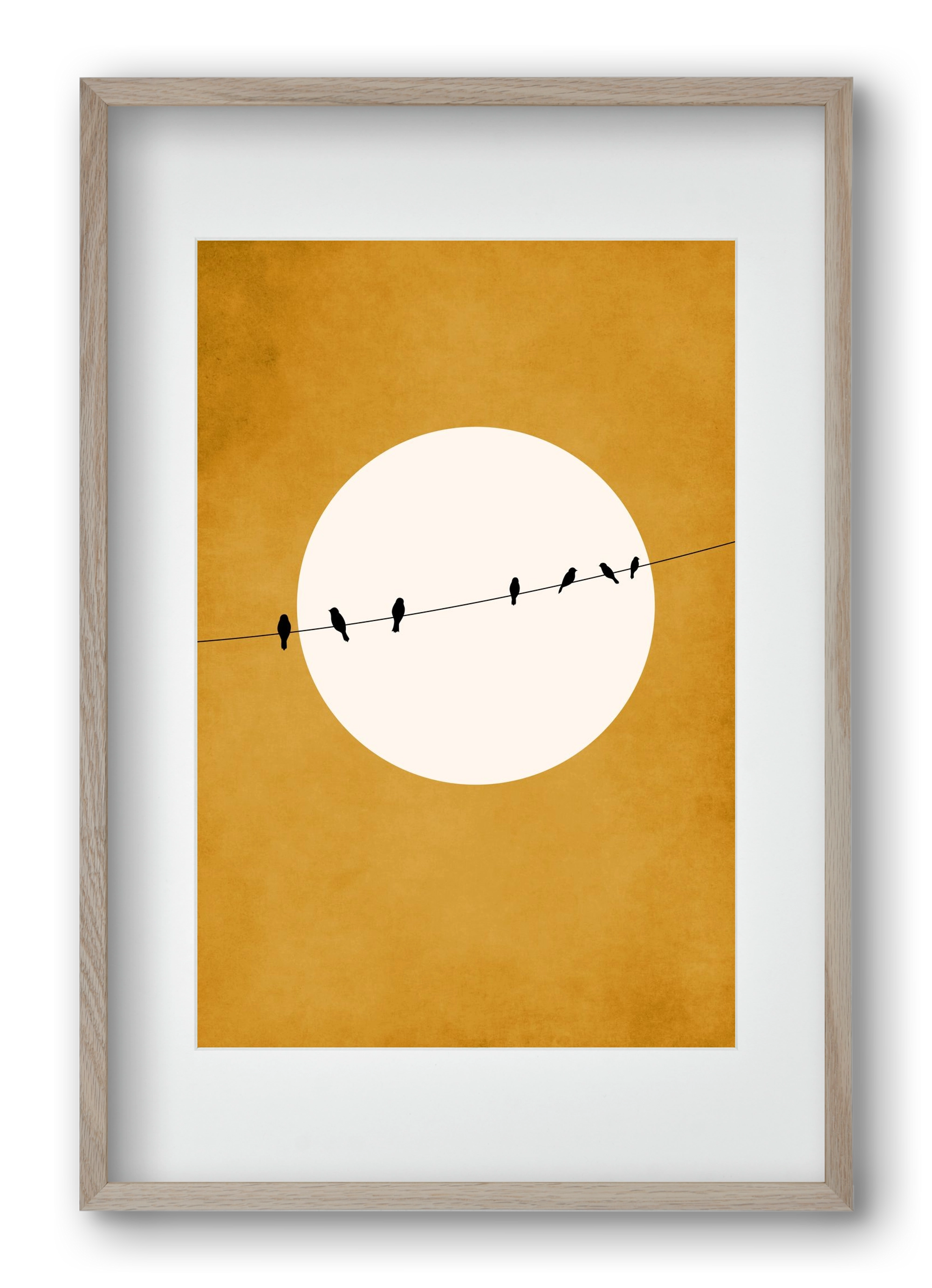 Chirping and Chilling at Night, 40x60 cm (30x45 cm), Tölgy keret, paszpartuval