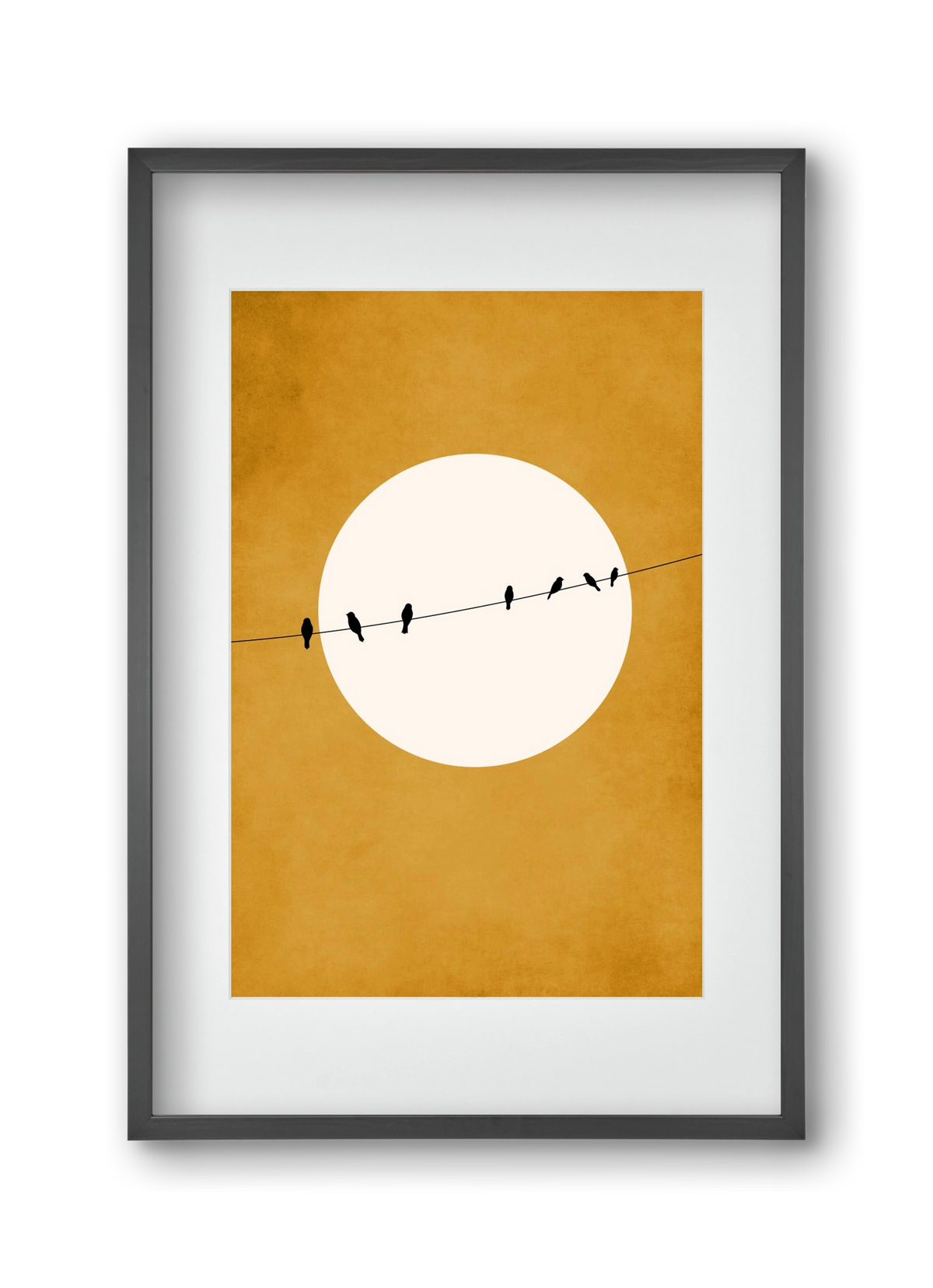 Chirping and Chilling at Night, 30x45 cm (20x30 cm), Fekete keret, paszpartuval