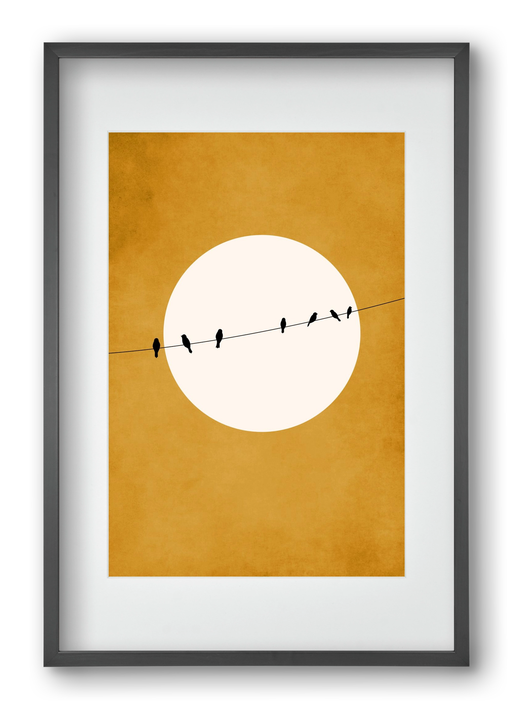 Chirping and Chilling at Night, 40x60 cm (30x45 cm), Fekete keret, paszpartuval