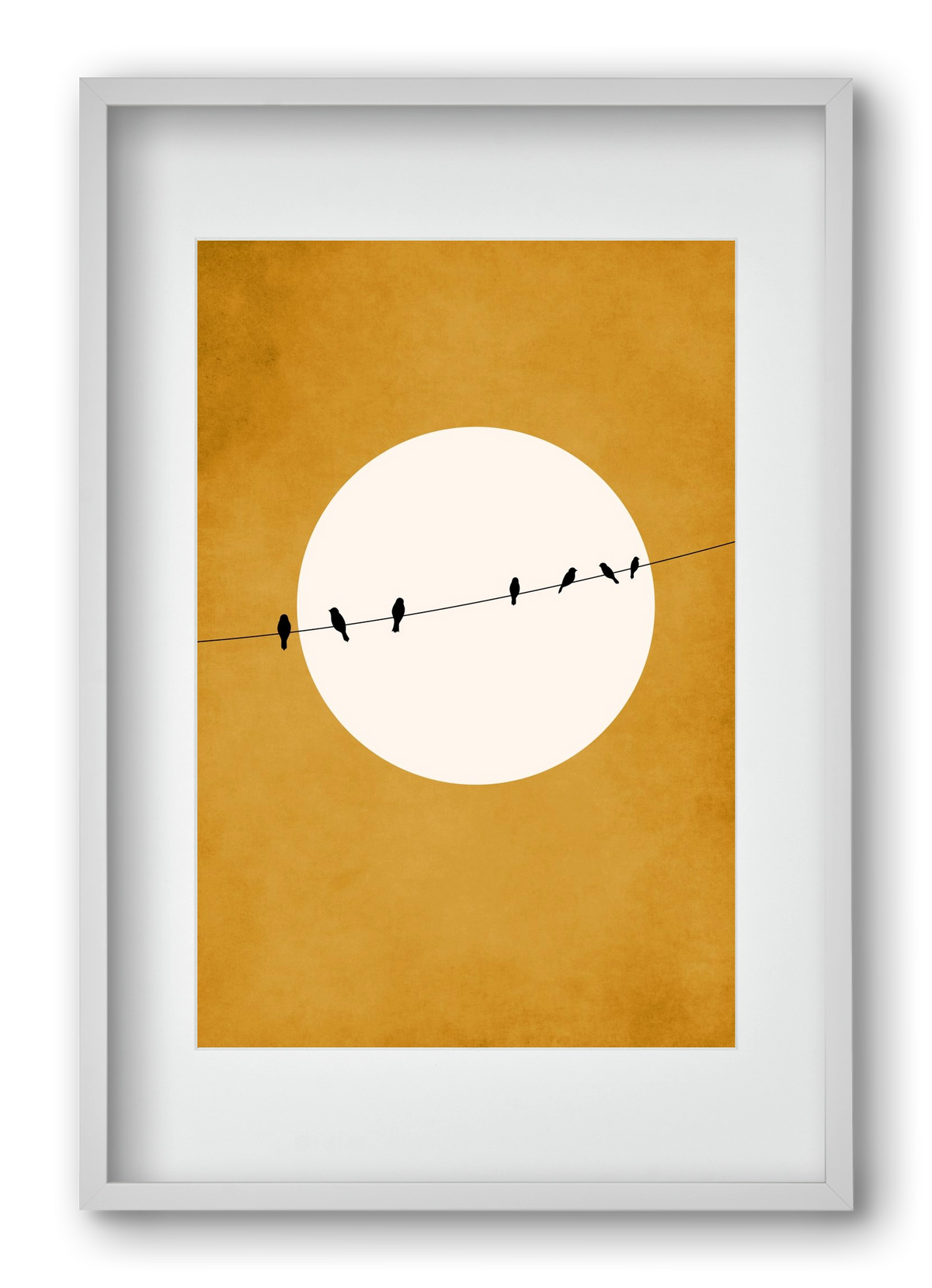 Chirping and Chilling at Night, 40x60 cm (30x45 cm), Fehér keret, paszpartuval