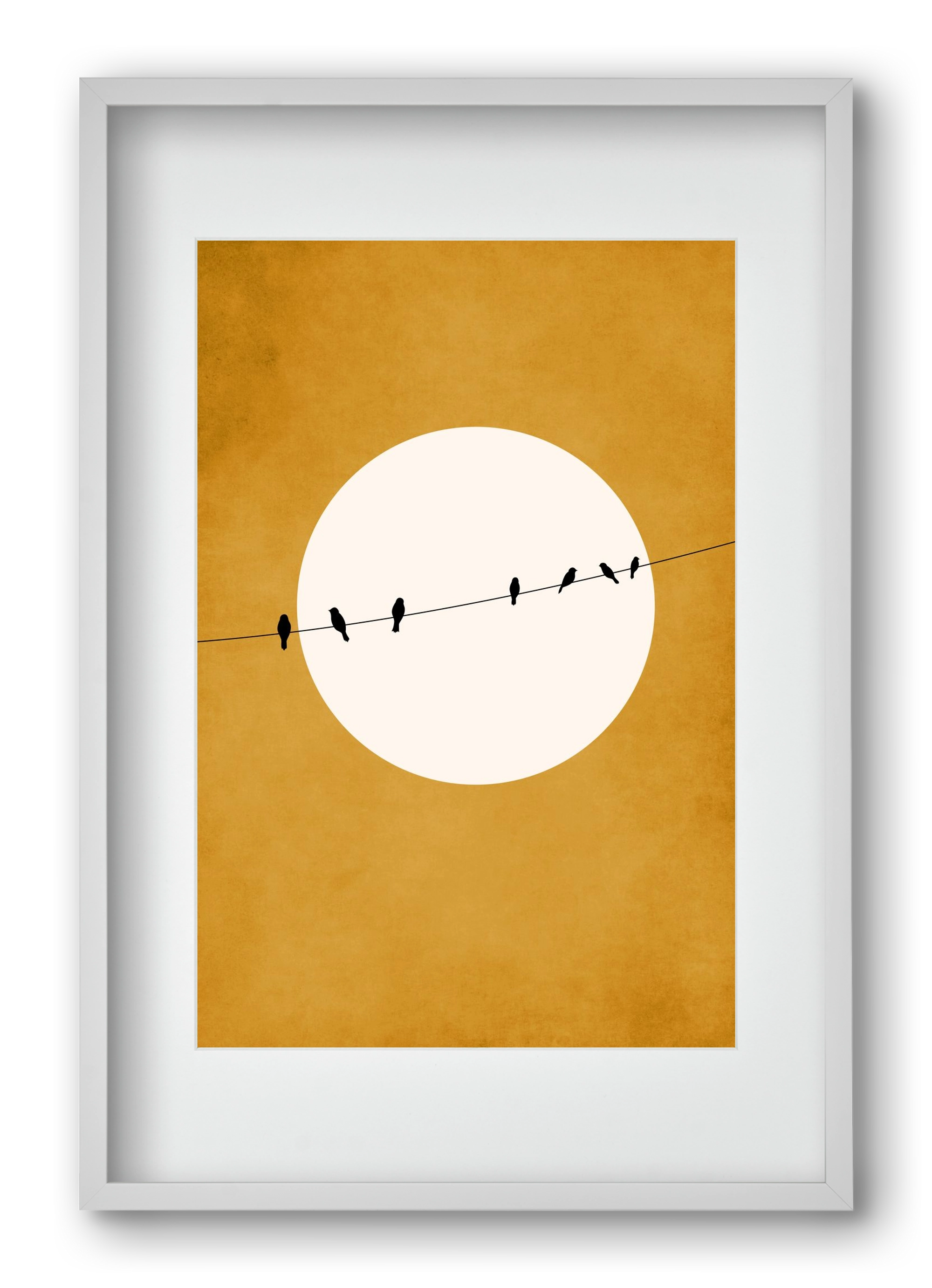 Chirping and Chilling at Night, 40x60 cm (30x45 cm), Fehér keret, paszpartuval