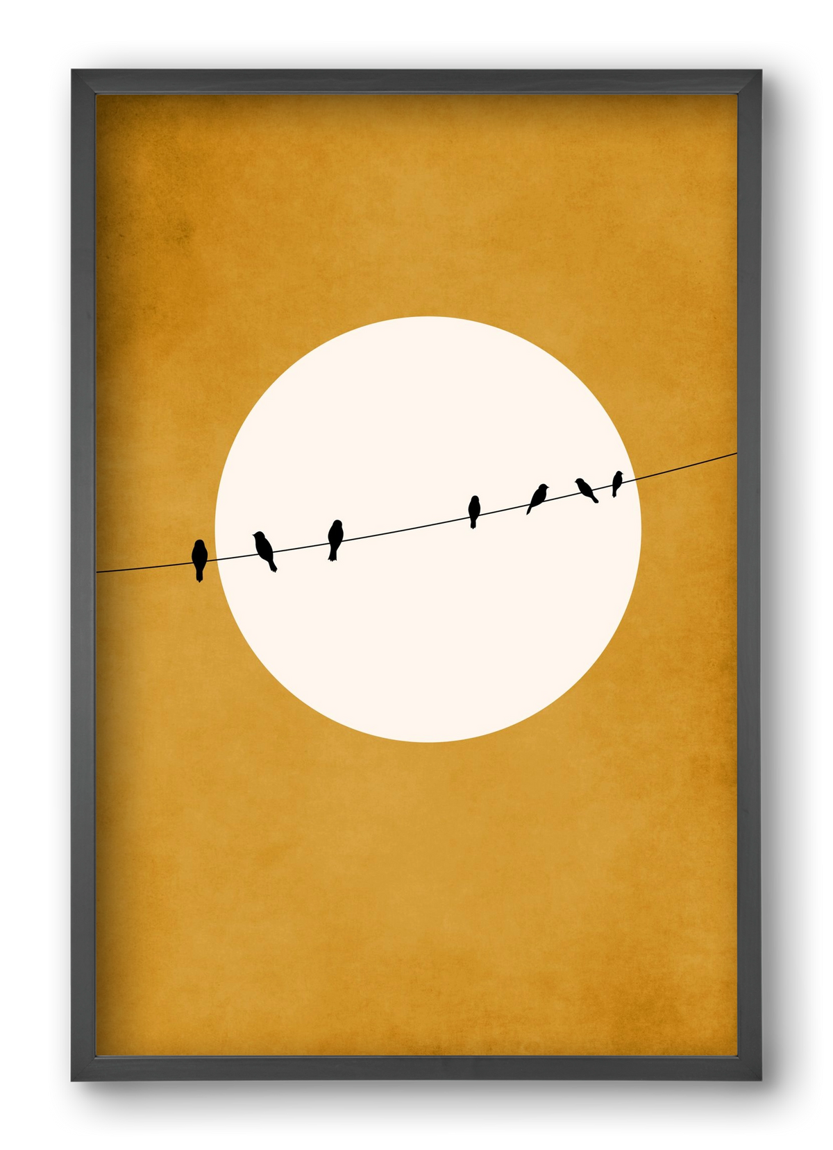 Chirping and Chilling at Night, 40x60 cm (40x60 cm), Fekete keret