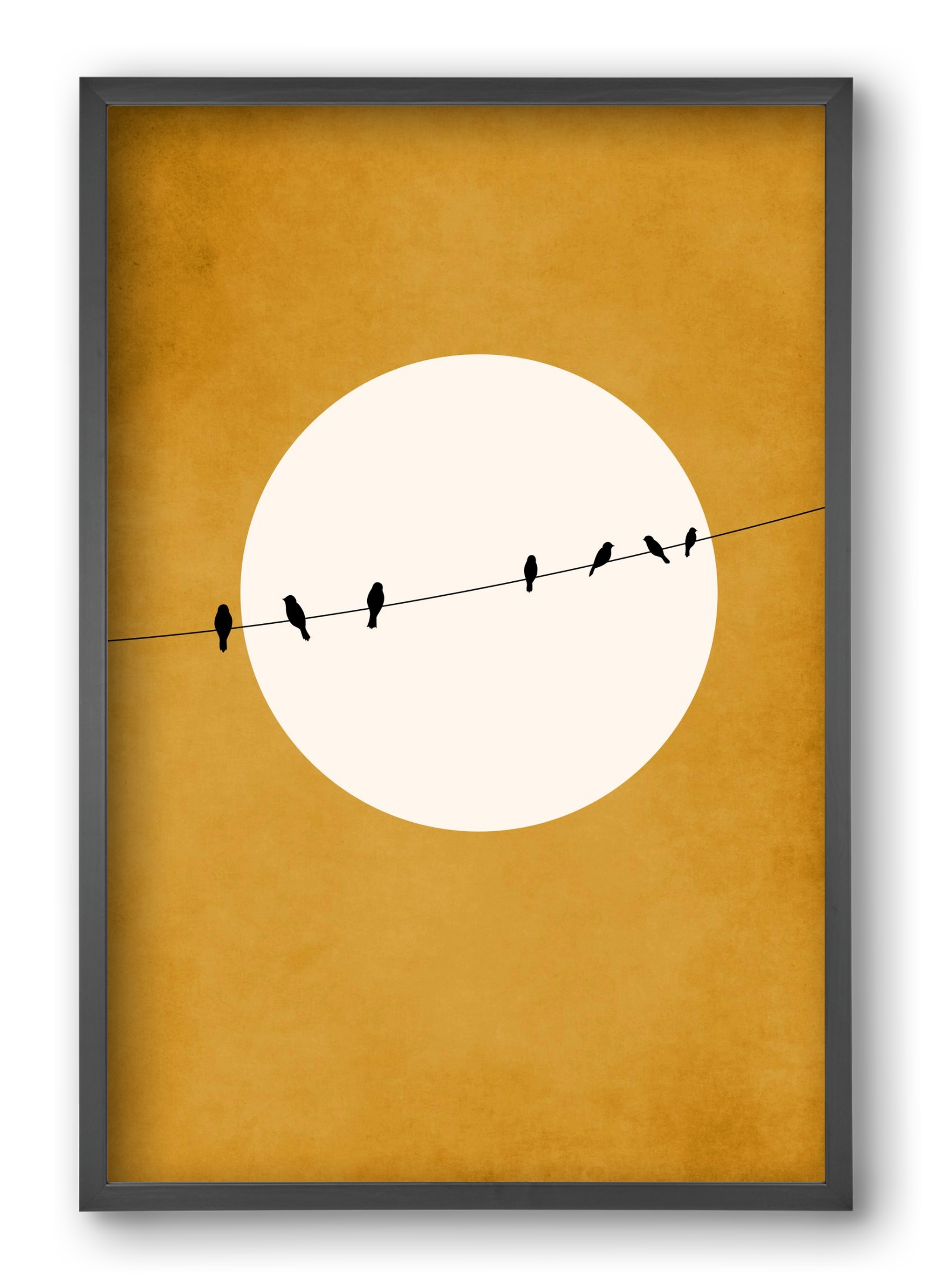 Chirping and Chilling at Night, 40x60 cm (40x60 cm), Fekete keret