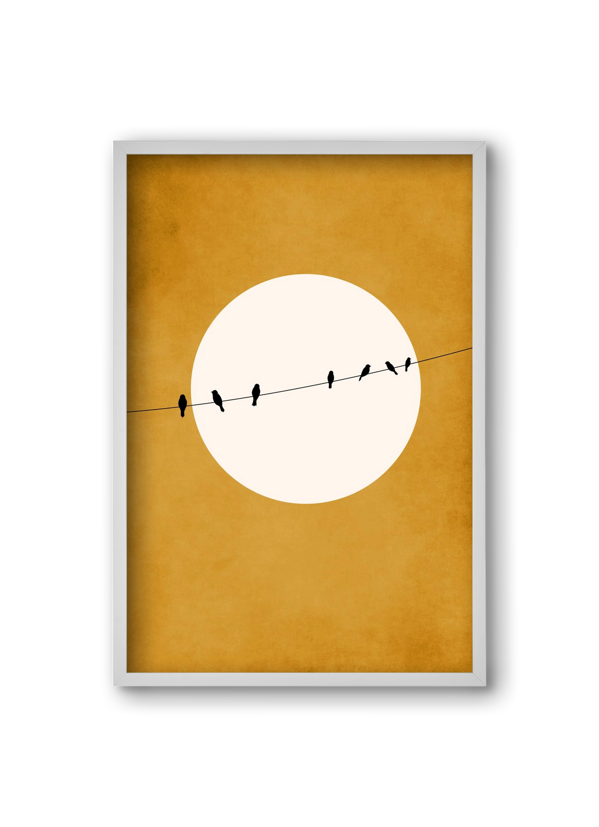 Chirping and Chilling at Night, 20x30 cm (20x30 cm), Fehér keret