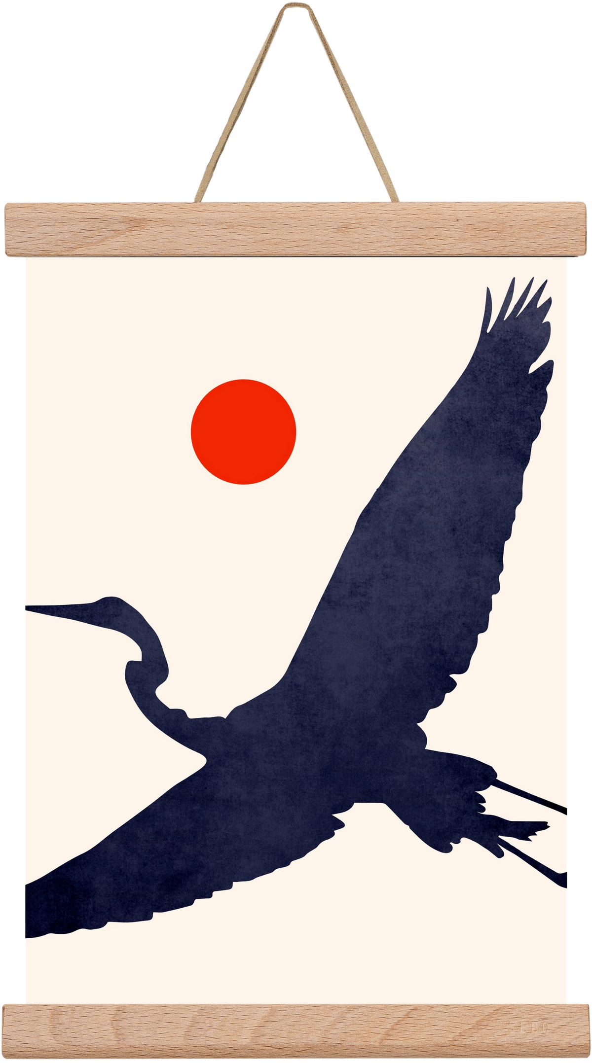 Crane, 20x30 cm (20x30 cm), Tölgy akasztó