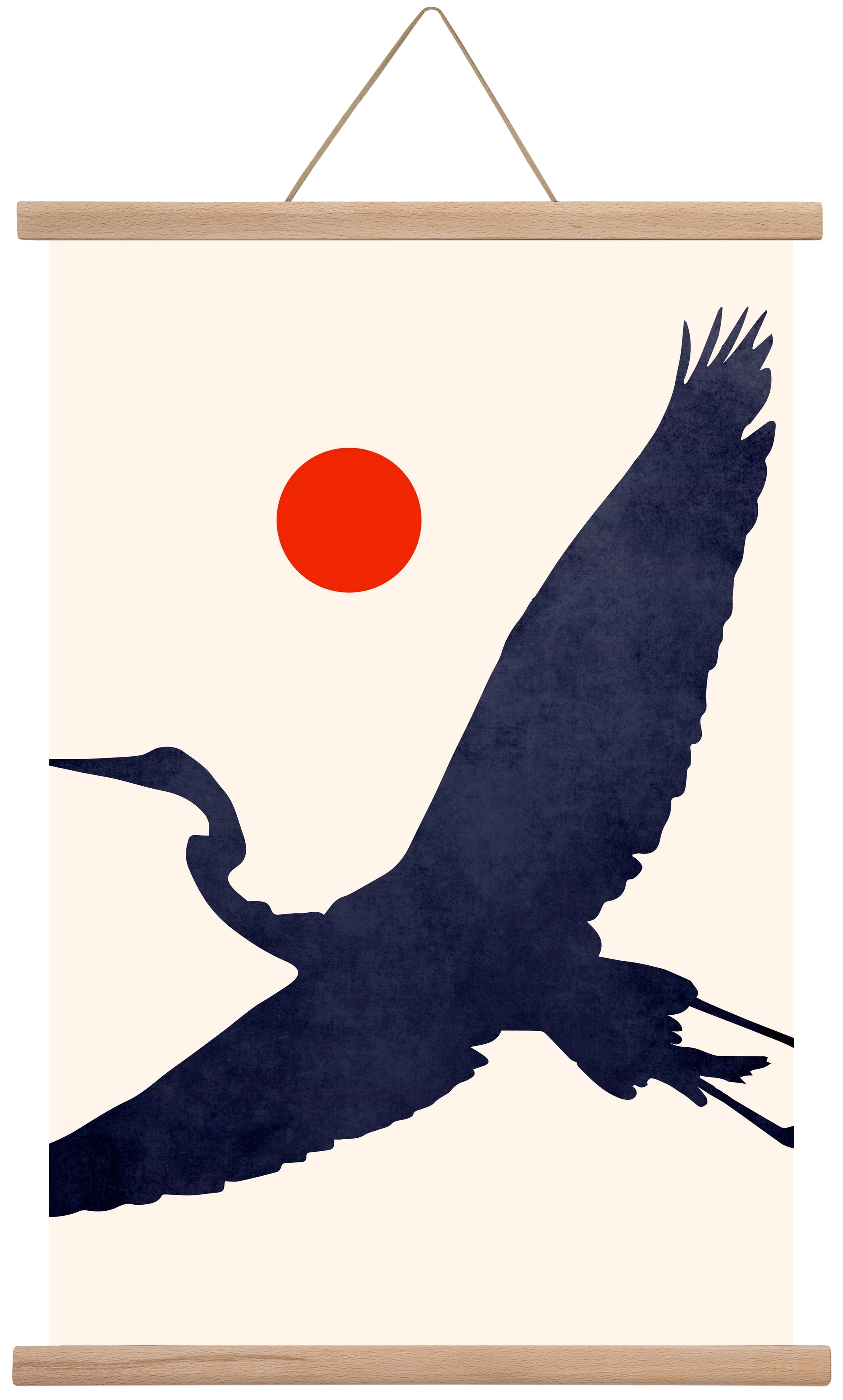 Crane, 40x60 cm (40x60 cm), Tölgy akasztó