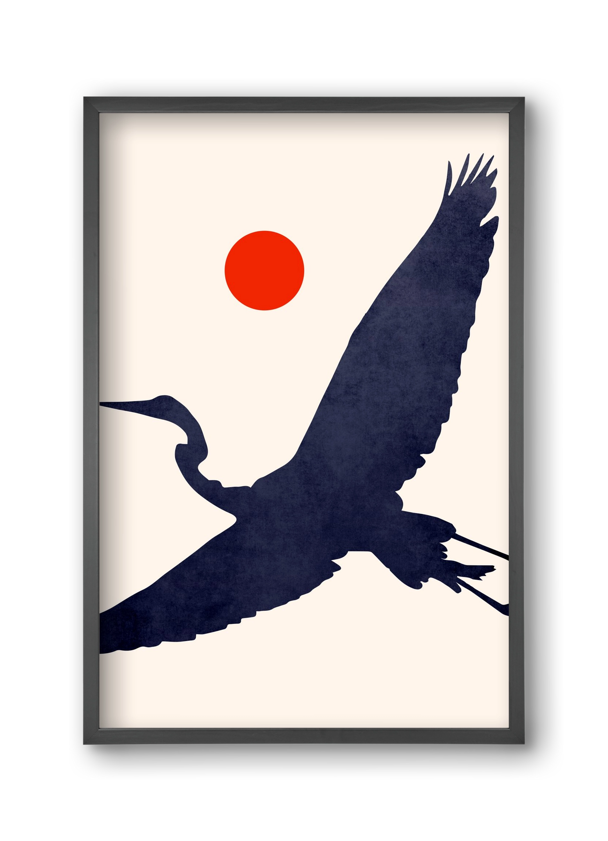 Crane, 30x45 cm (30x45 cm), Fekete keret