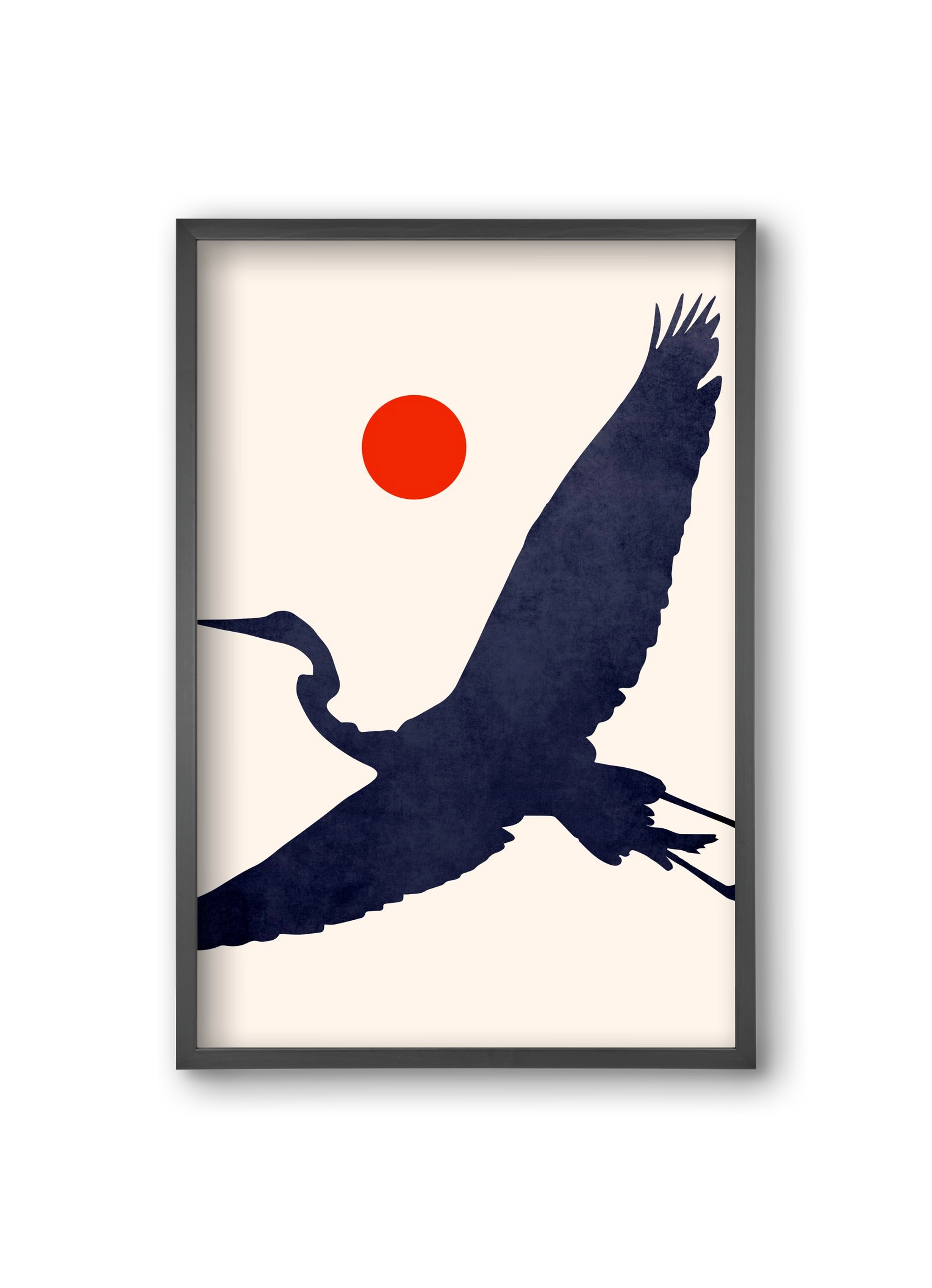 Crane, 20x30 cm (20x30 cm), Fekete keret