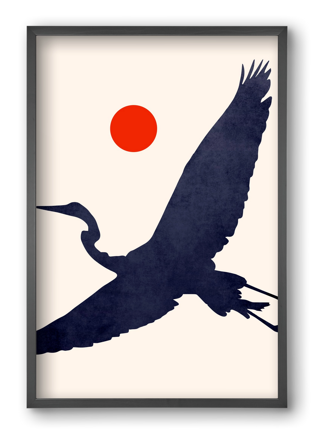 Crane, 40x60 cm (40x60 cm), Fekete keret