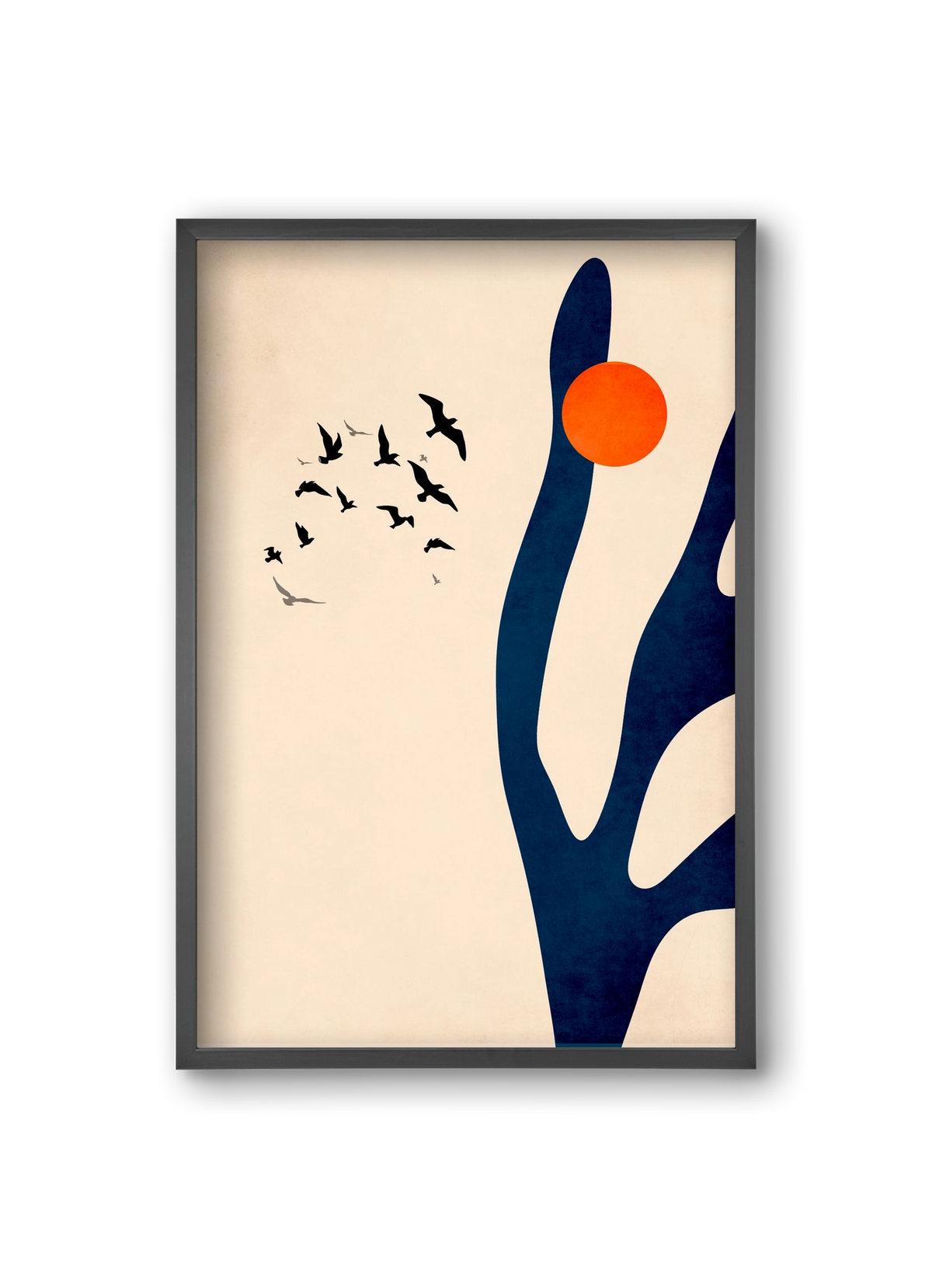 Desert birds, 20x30 cm (20x30 cm), Fekete keret