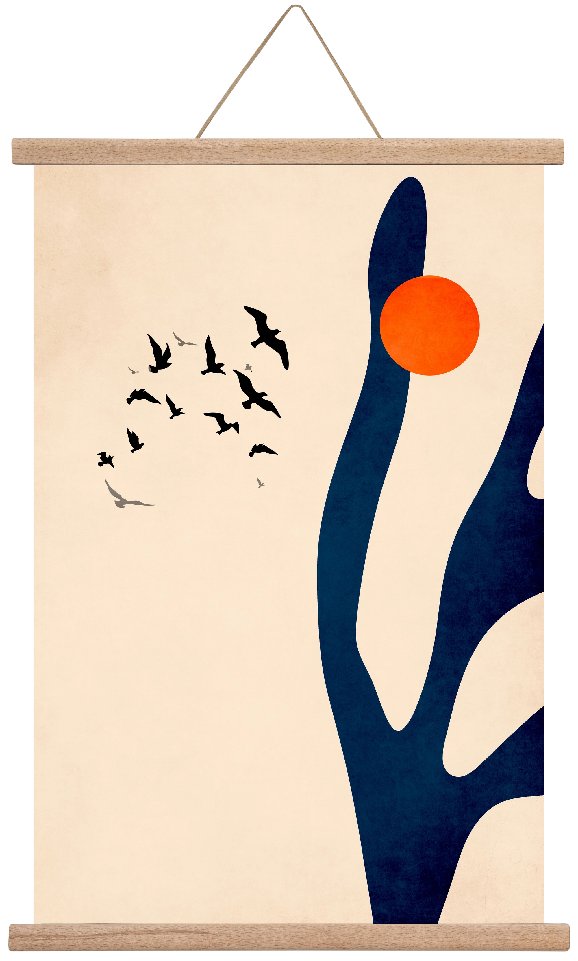 Desert birds, 40x60 cm (40x60 cm), Tölgy akasztó