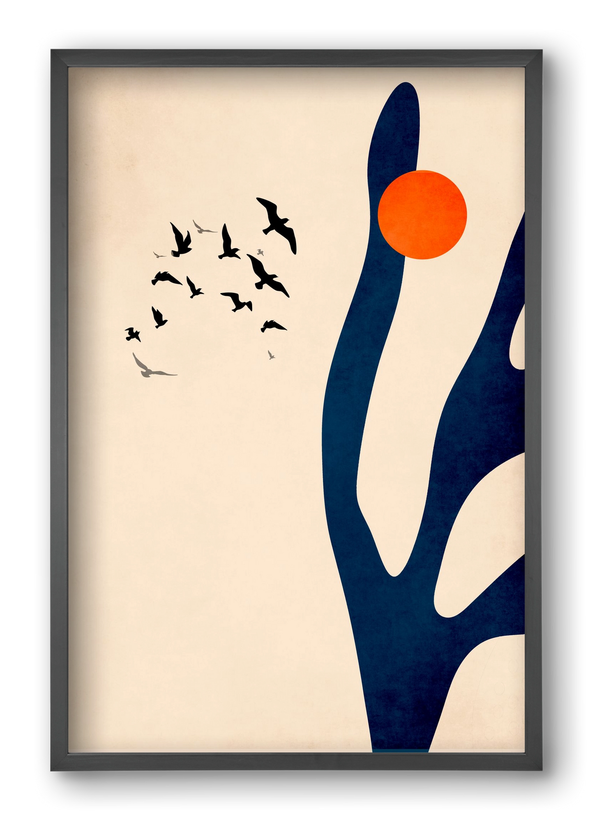 Desert birds, 40x60 cm (40x60 cm), Fekete keret