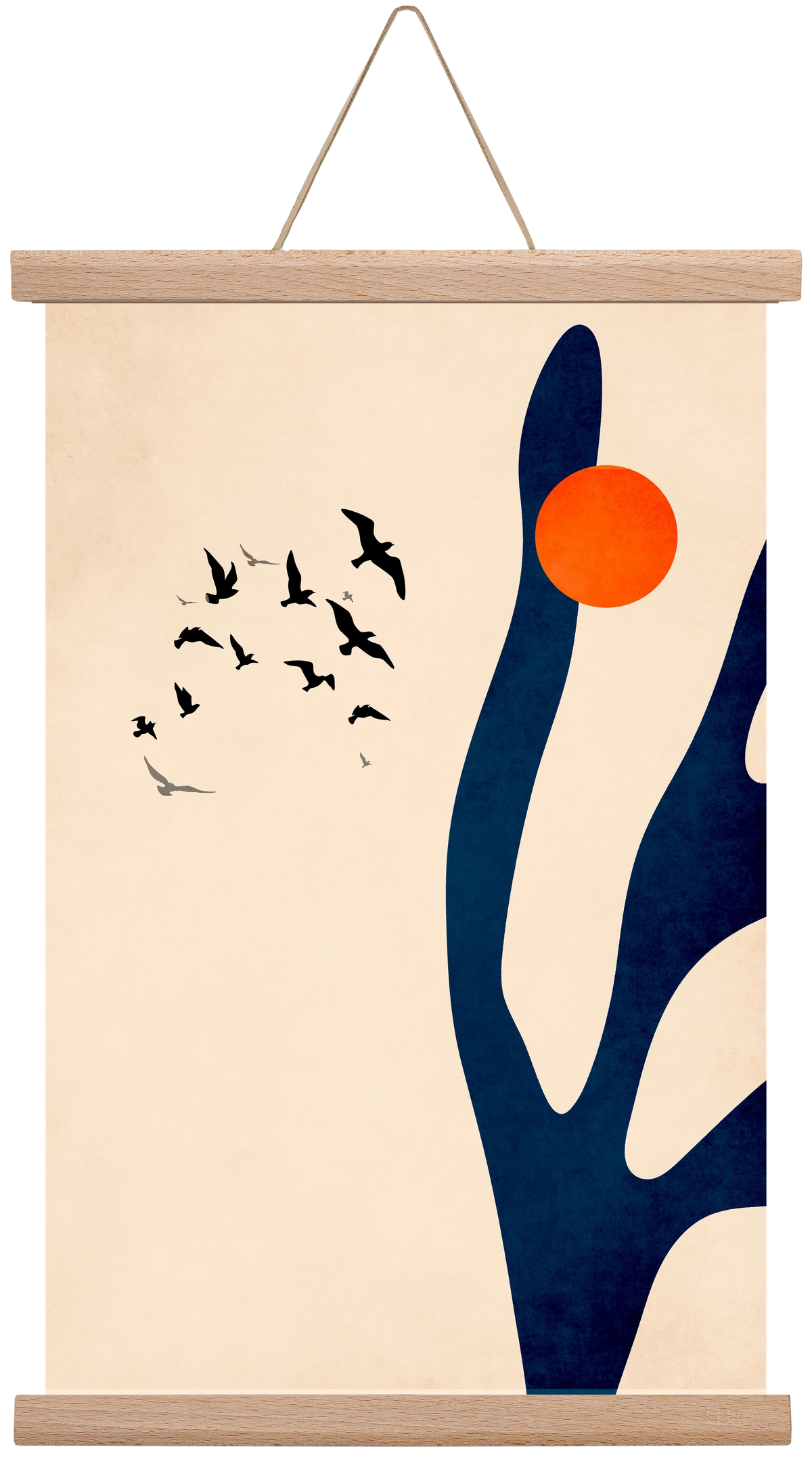 Desert birds, 30x45 cm (30x45 cm), Tölgy akasztó