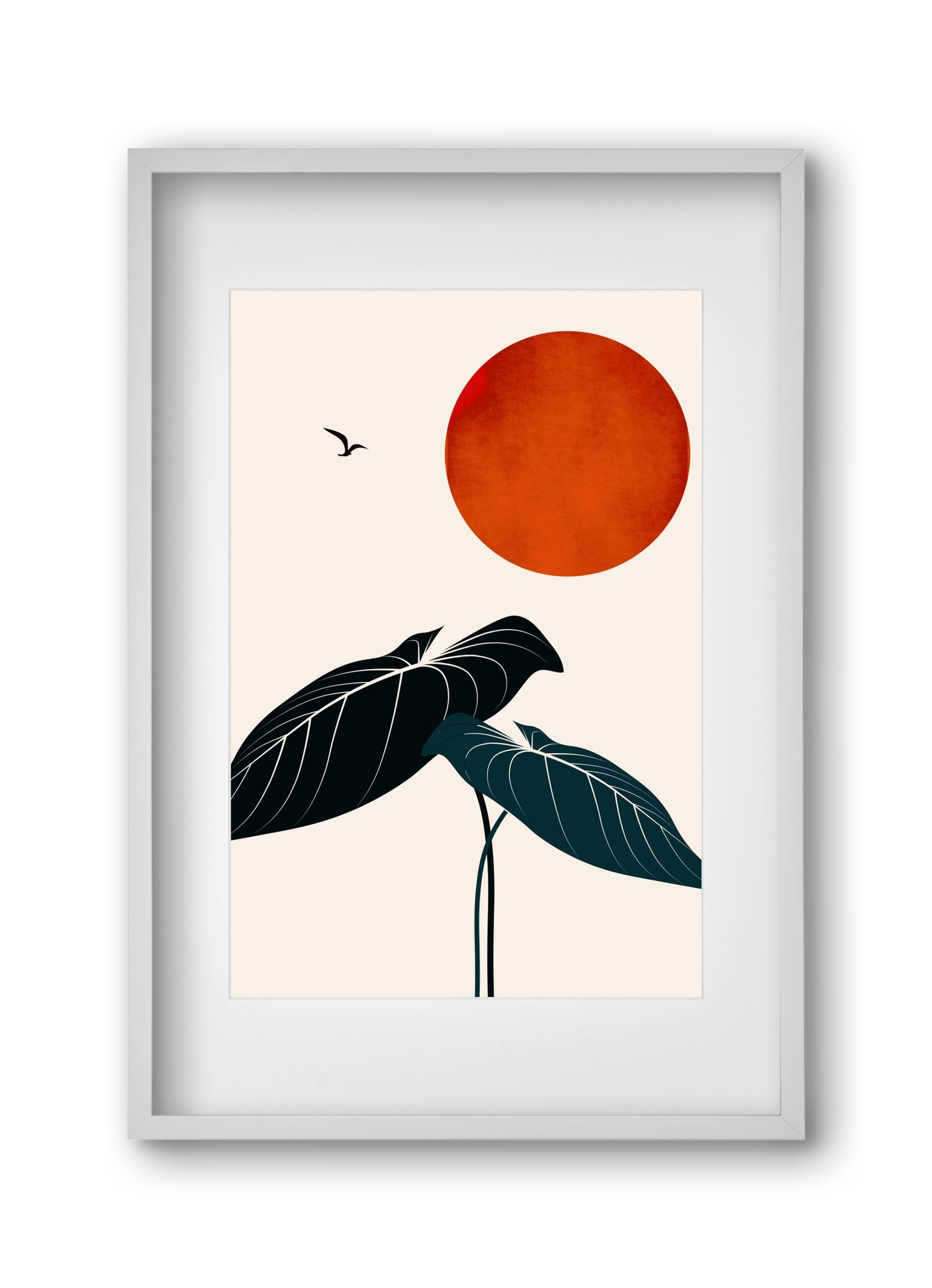 Dreaming at night, 30x45 cm (20x30 cm), Fehér keret, paszpartuval