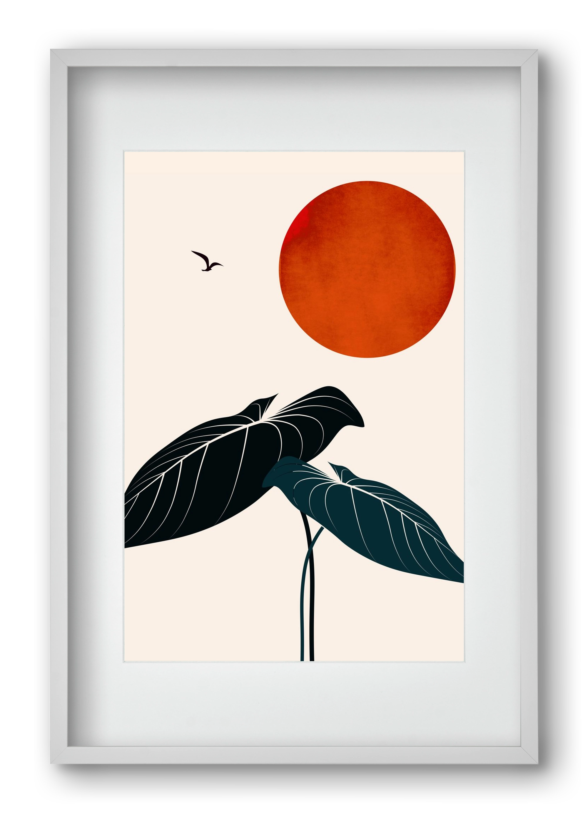 Dreaming at night, 40x60 cm (30x45 cm), Fehér keret, paszpartuval