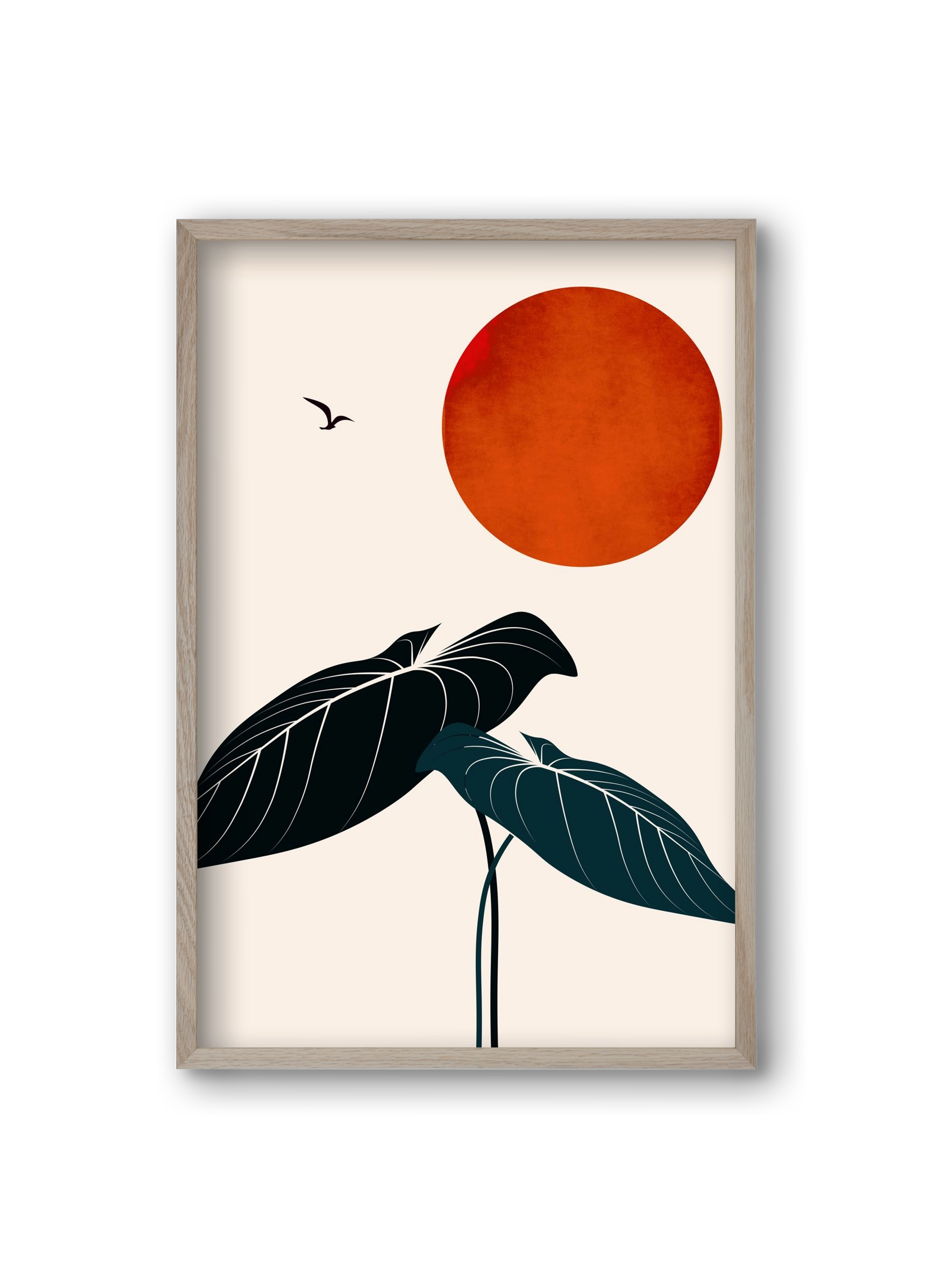 Dreaming at night, 20x30 cm (20x30 cm), Tölgy keret