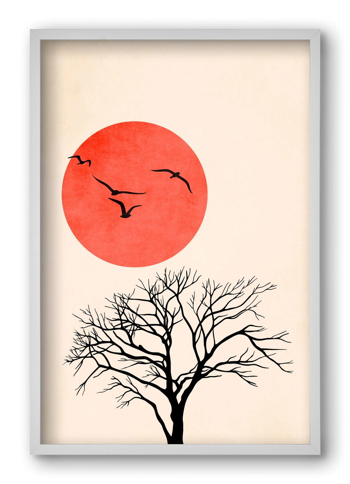 Fly, 40x60 cm (40x60 cm), Fehér keret