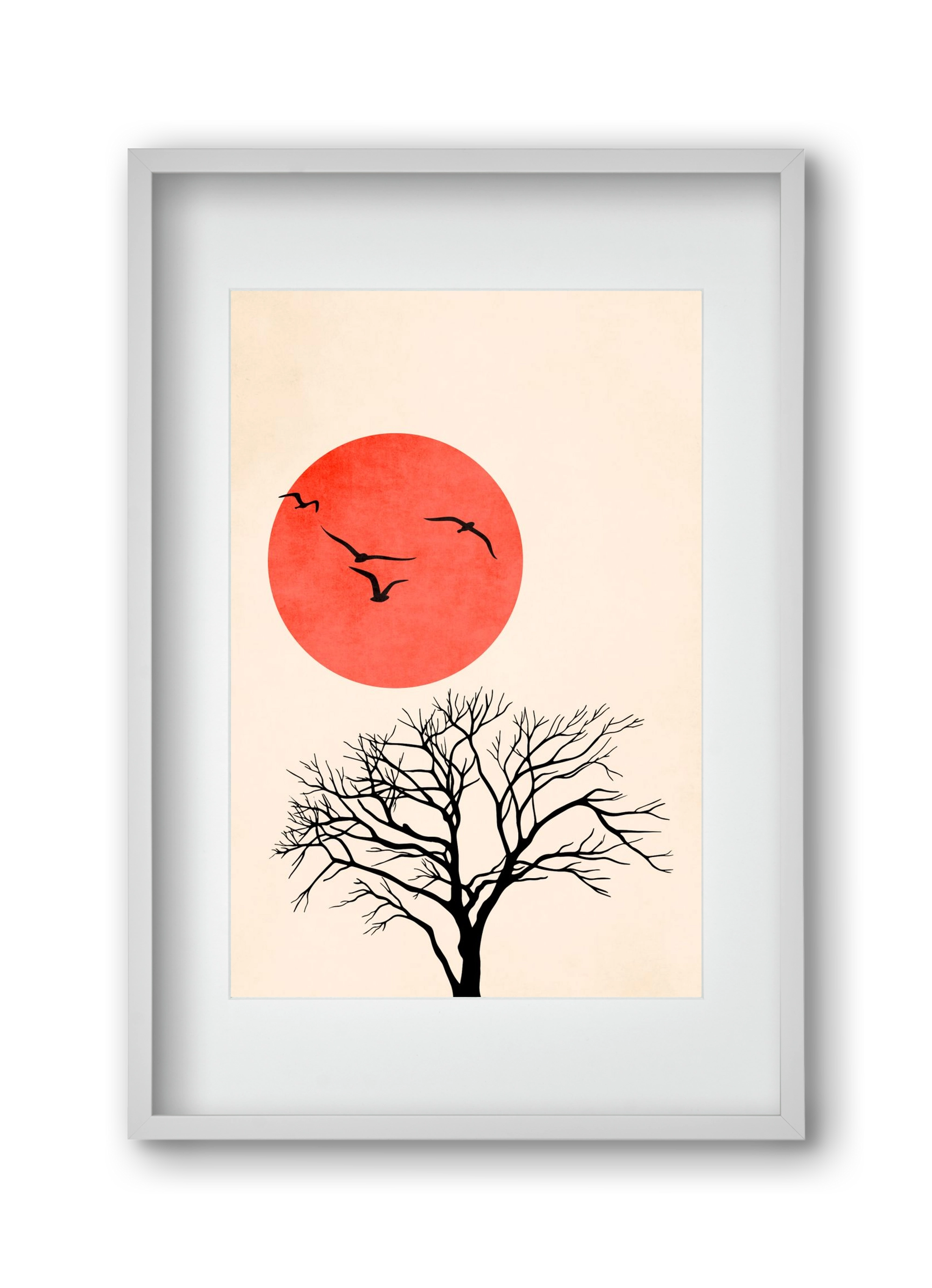 Fly, 30x45 cm (20x30 cm), Fehér keret, paszpartuval