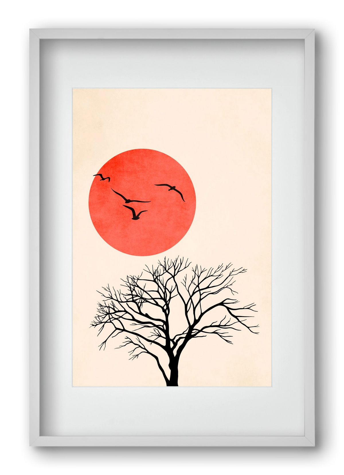 Fly, 40x60 cm (30x45 cm), Fehér keret, paszpartuval