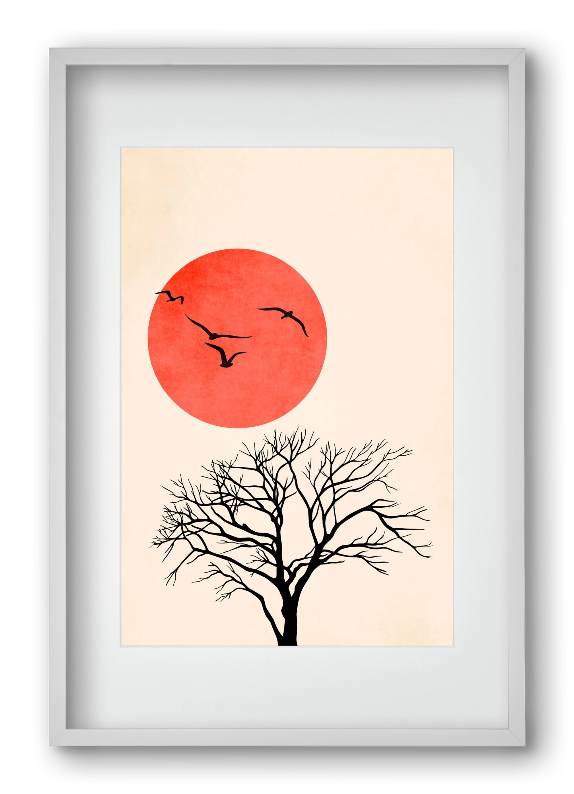 Fly, 40x60 cm (30x45 cm), Fehér keret, paszpartuval