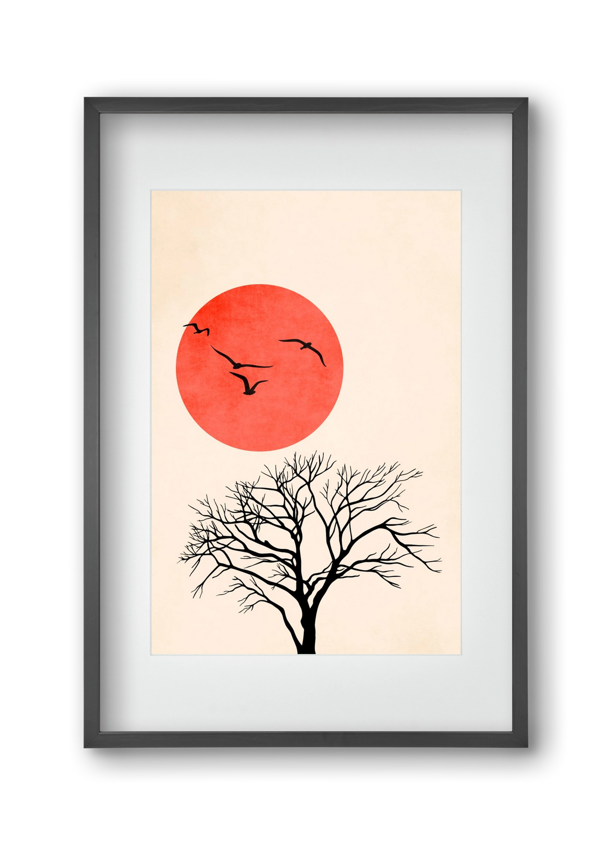 Fly, 30x45 cm (20x30 cm), Fekete keret, paszpartuval