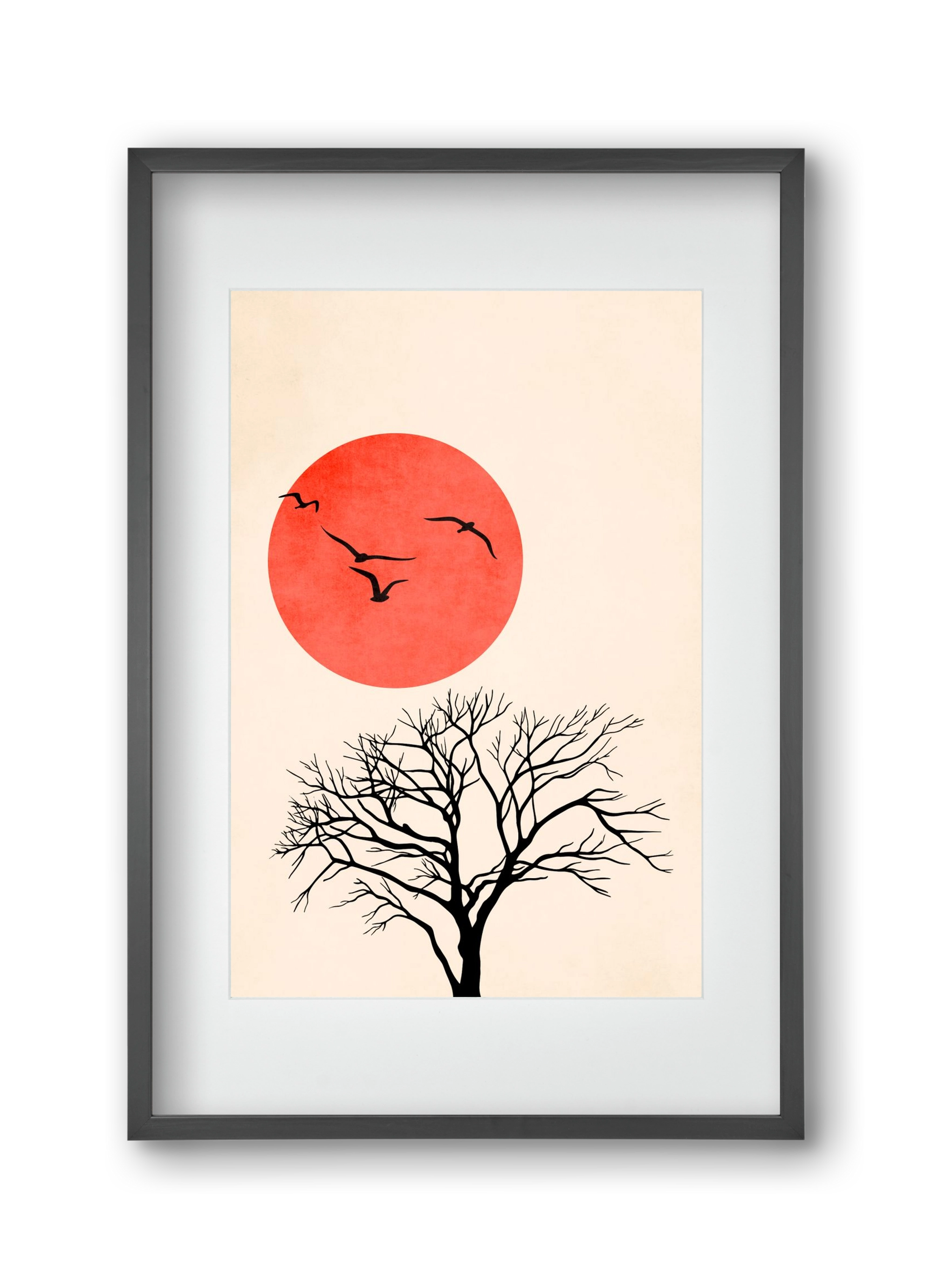 Fly, 30x45 cm (20x30 cm), Fekete keret, paszpartuval