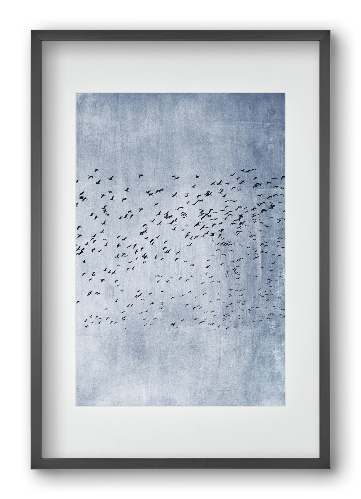 Moving on - blue, 40x60 cm (30x45 cm), Fekete keret, paszpartuval