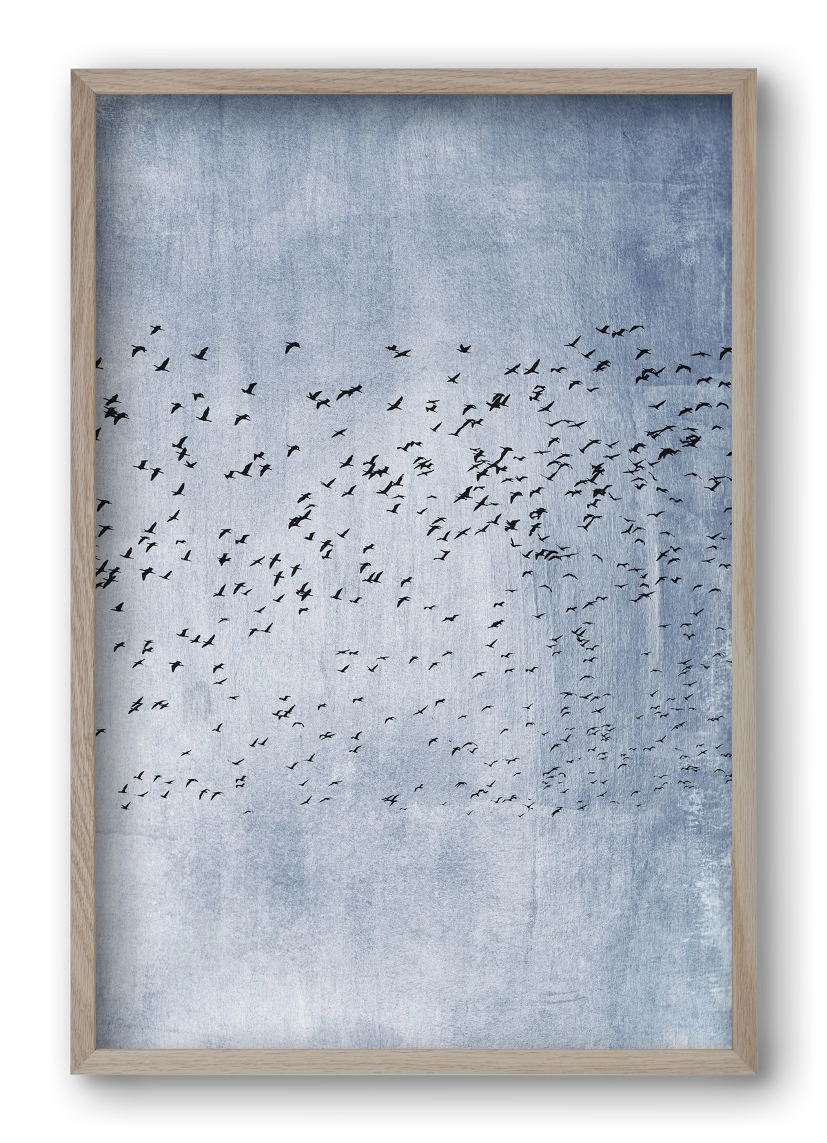 Moving on - blue, 40x60 cm (40x60 cm), Tölgy keret