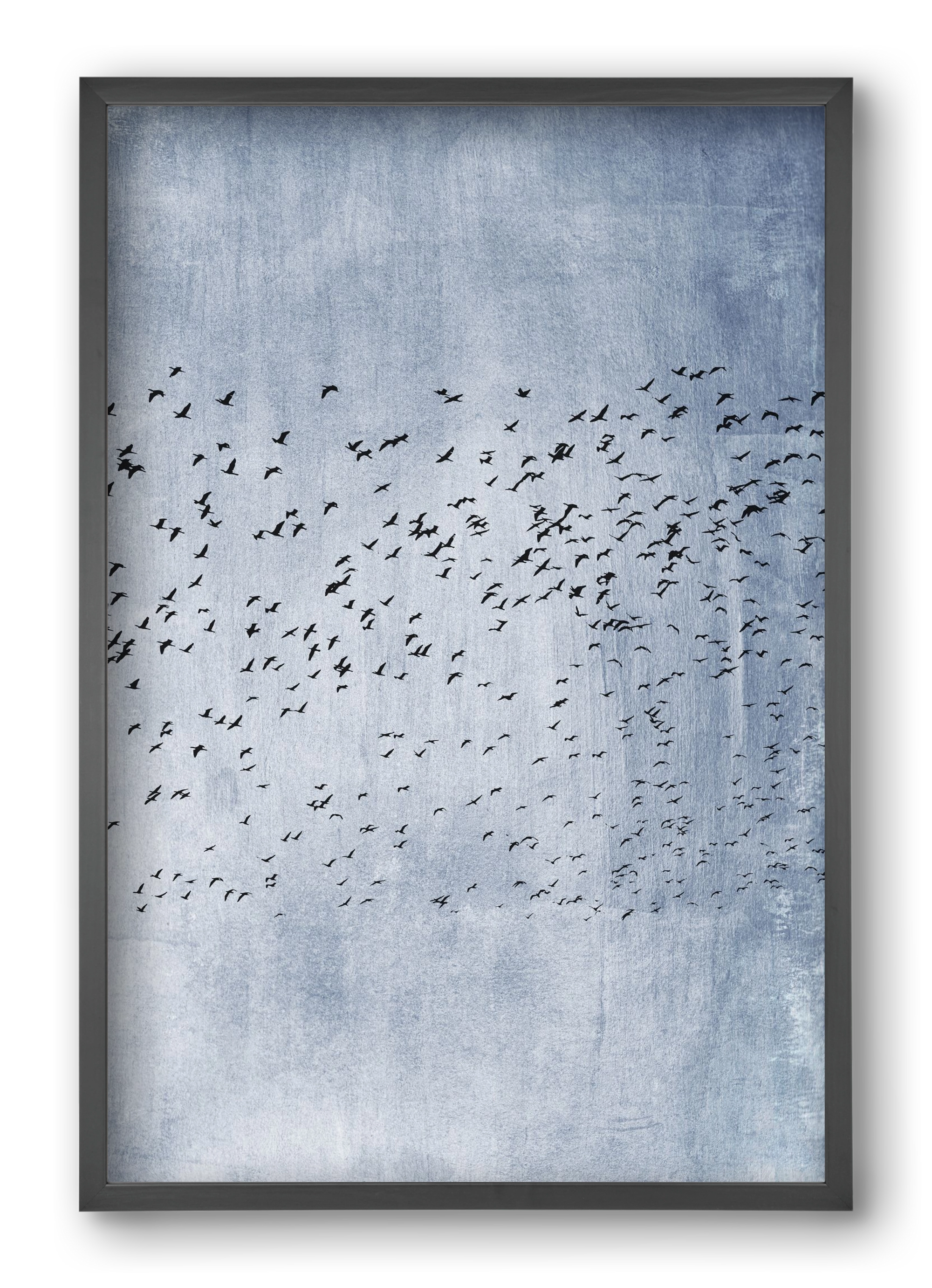 Moving on - blue, 40x60 cm (40x60 cm), Fekete keret