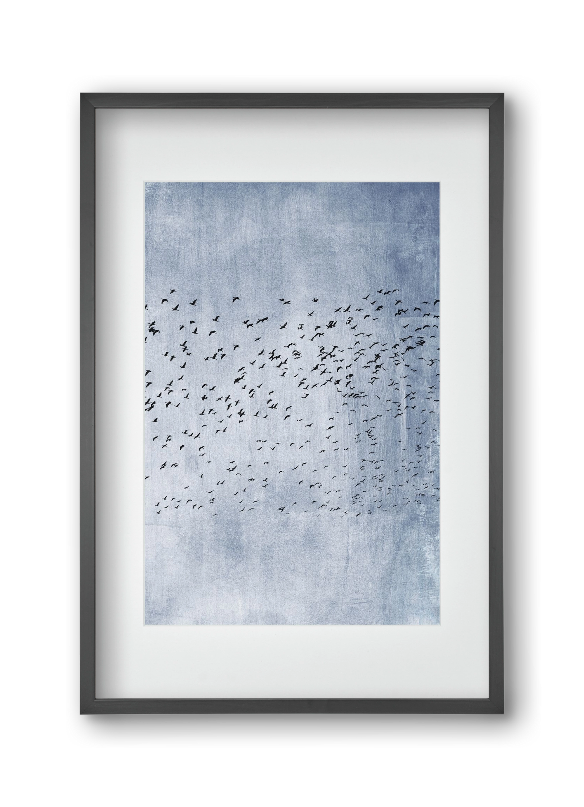 Moving on - blue, 30x45 cm (20x30 cm), Fekete keret, paszpartuval