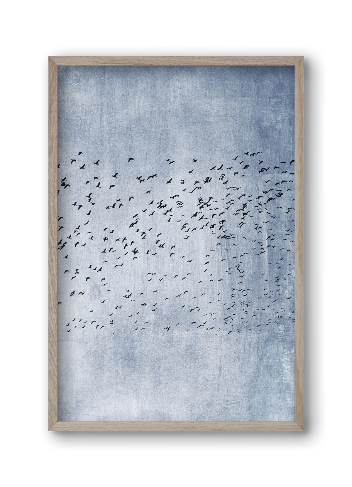 Moving on - blue, 30x45 cm (30x45 cm), Tölgy keret