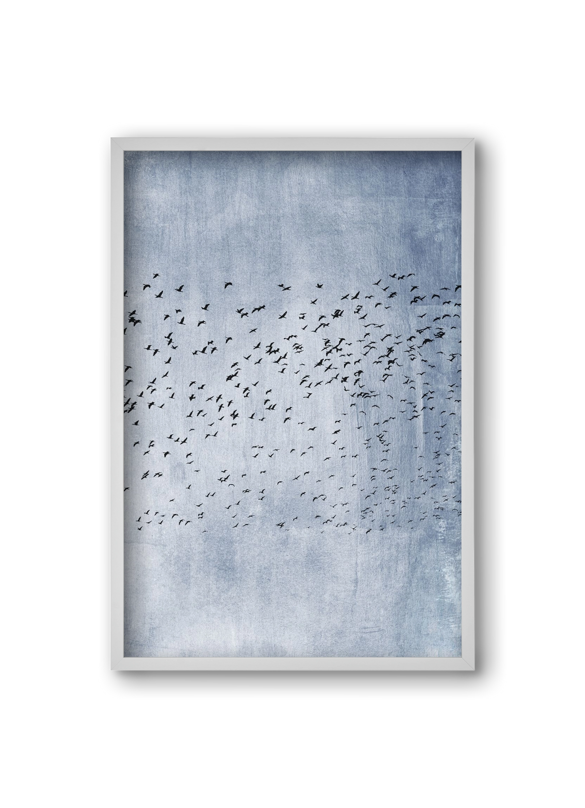 Moving on - blue, 20x30 cm (20x30 cm), Fehér keret