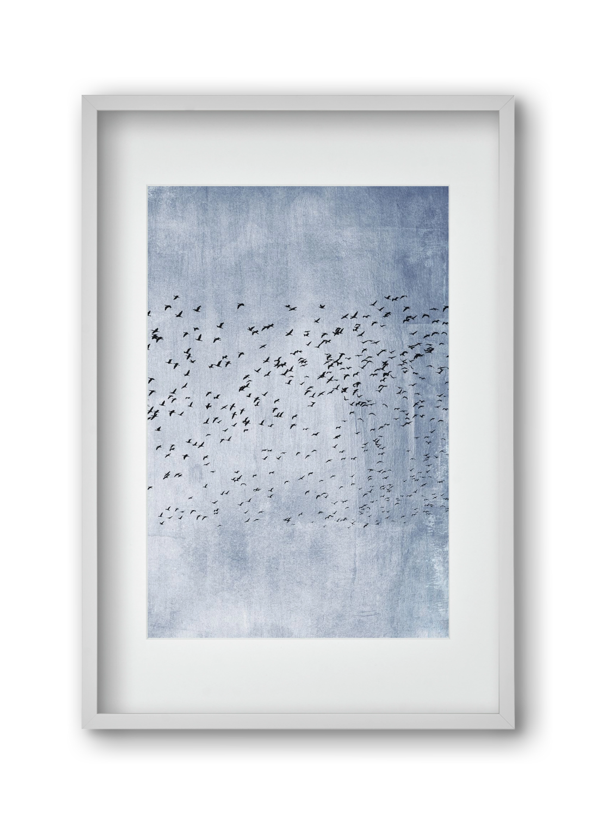 Moving on - blue, 30x45 cm (20x30 cm), Fehér keret, paszpartuval