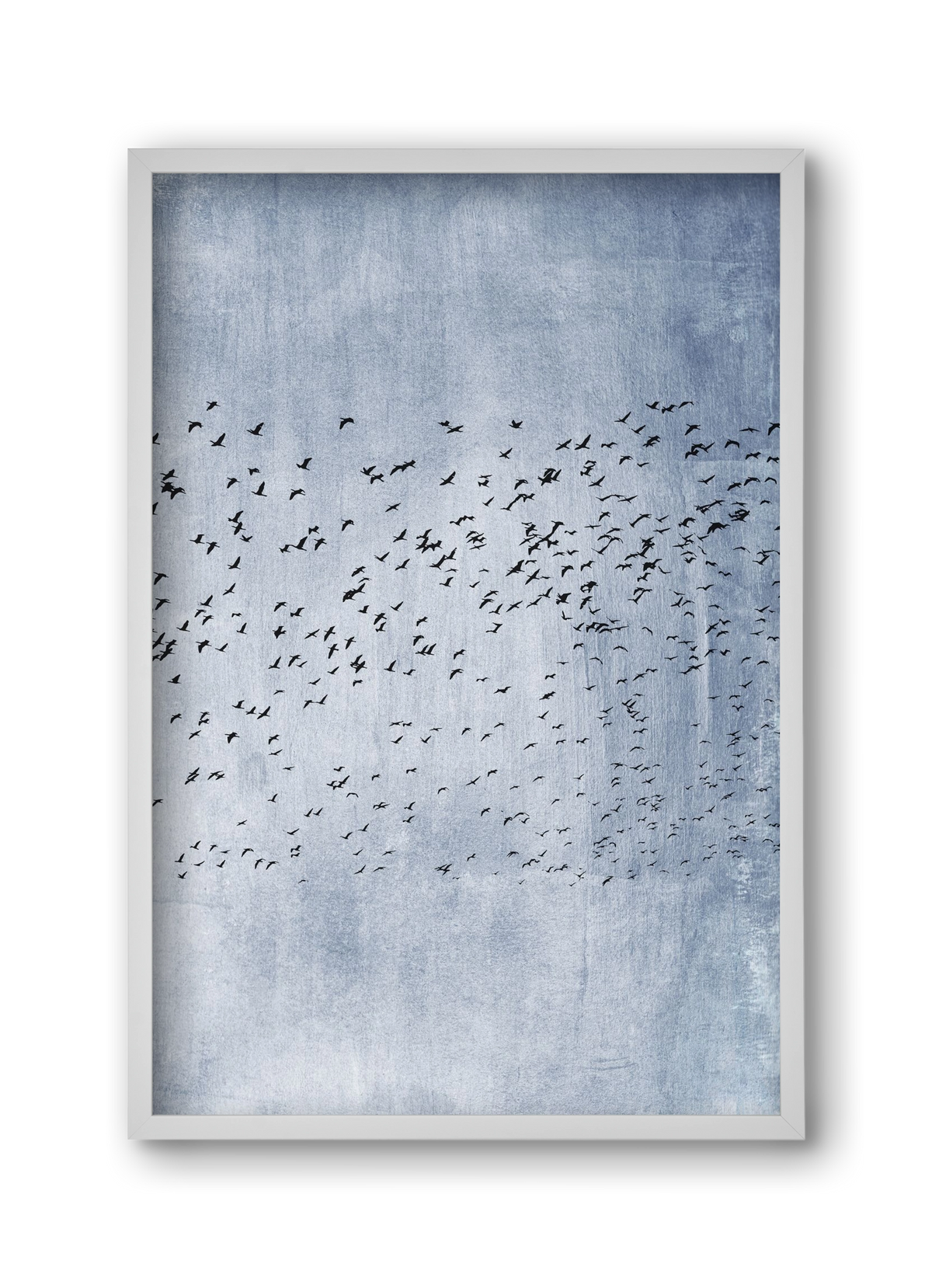 Moving on - blue, 30x45 cm (30x45 cm), Fehér keret