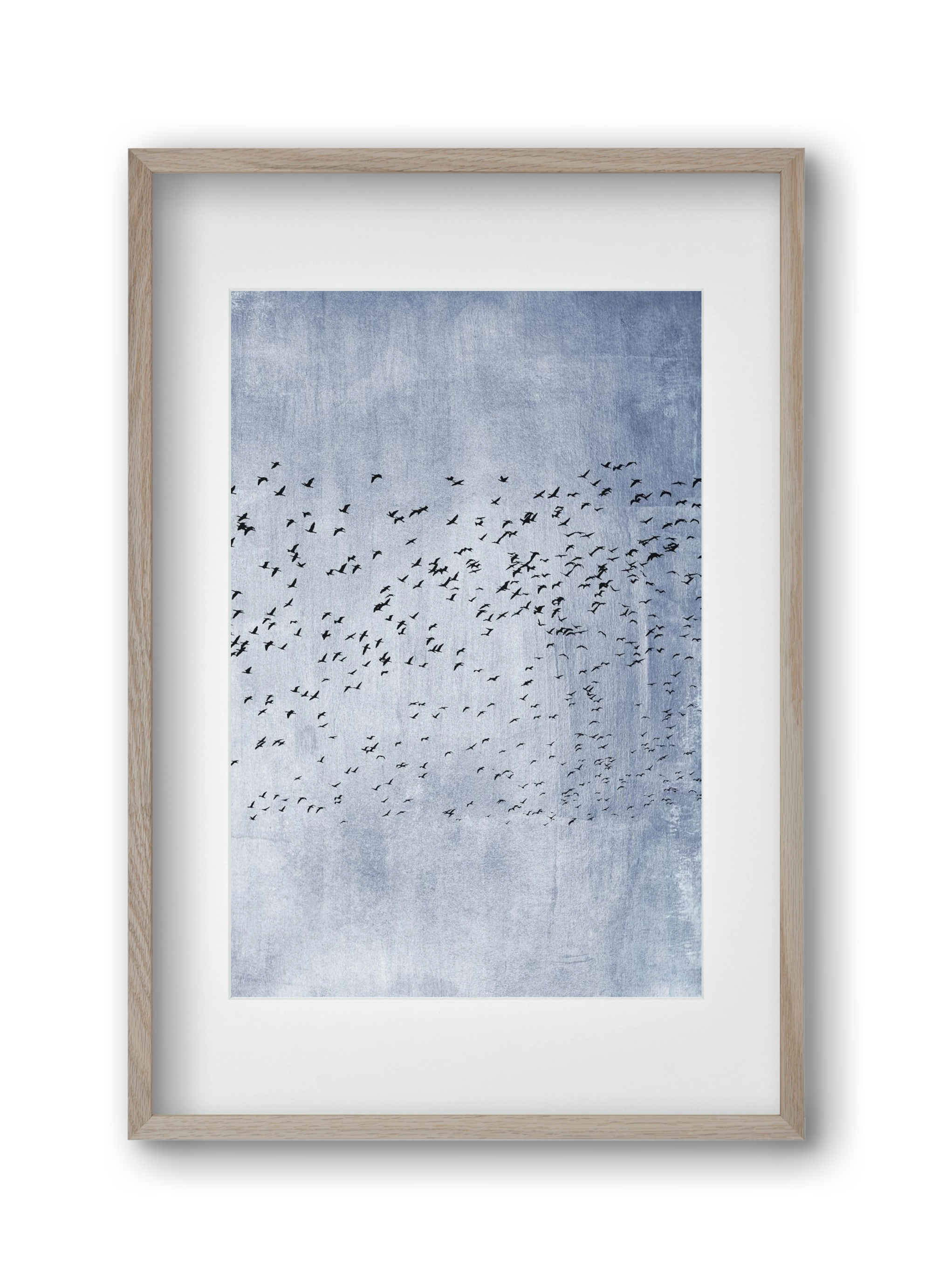 Moving on - blue, 30x45 cm (20x30 cm), Tölgy keret, paszpartuval