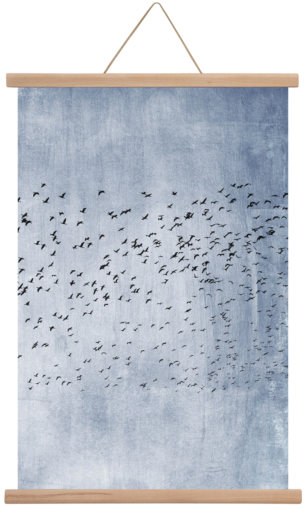 Moving on - blue, 40x60 cm (40x60 cm), Tölgy akasztó