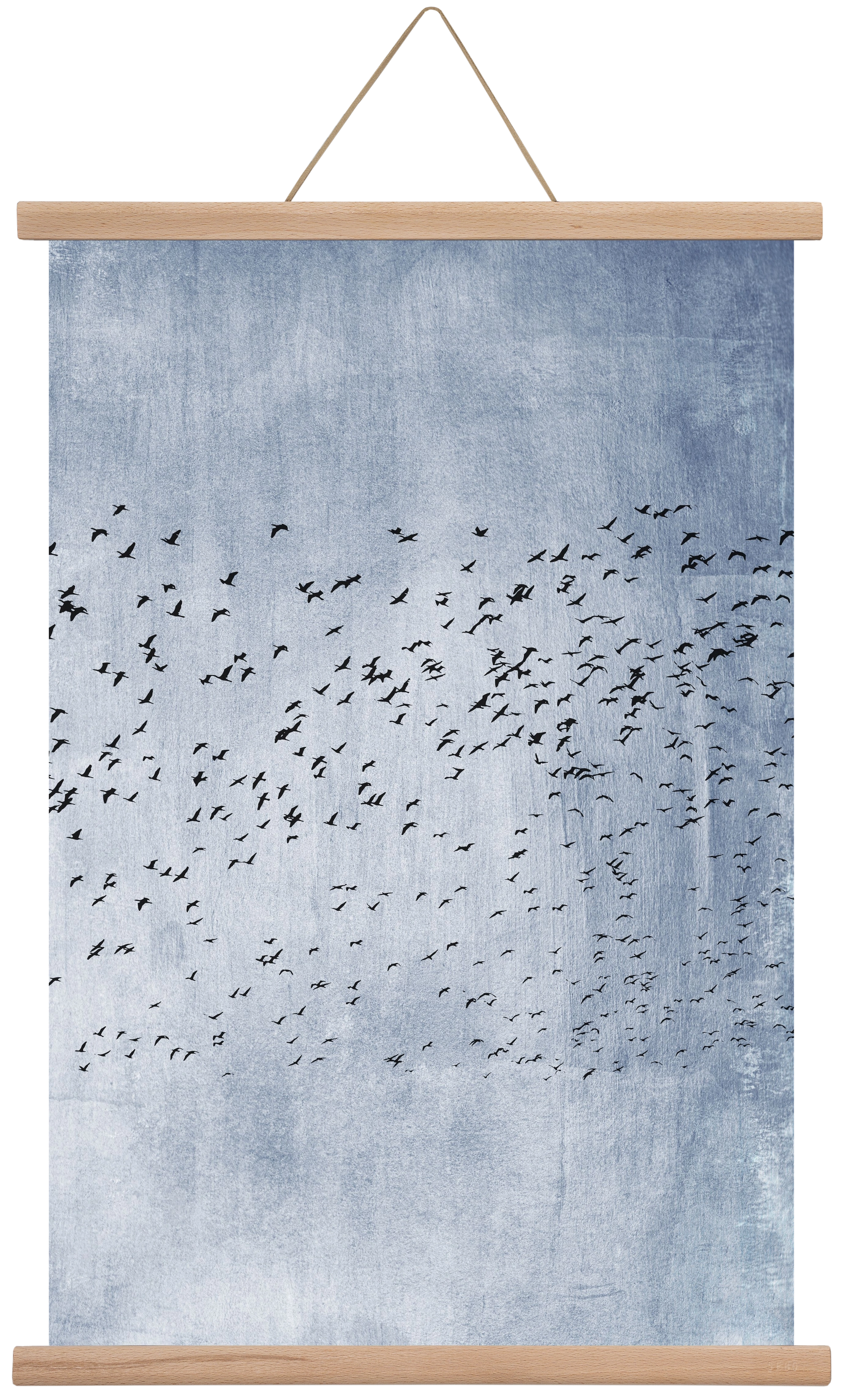 Moving on - blue, 40x60 cm (40x60 cm), Tölgy akasztó