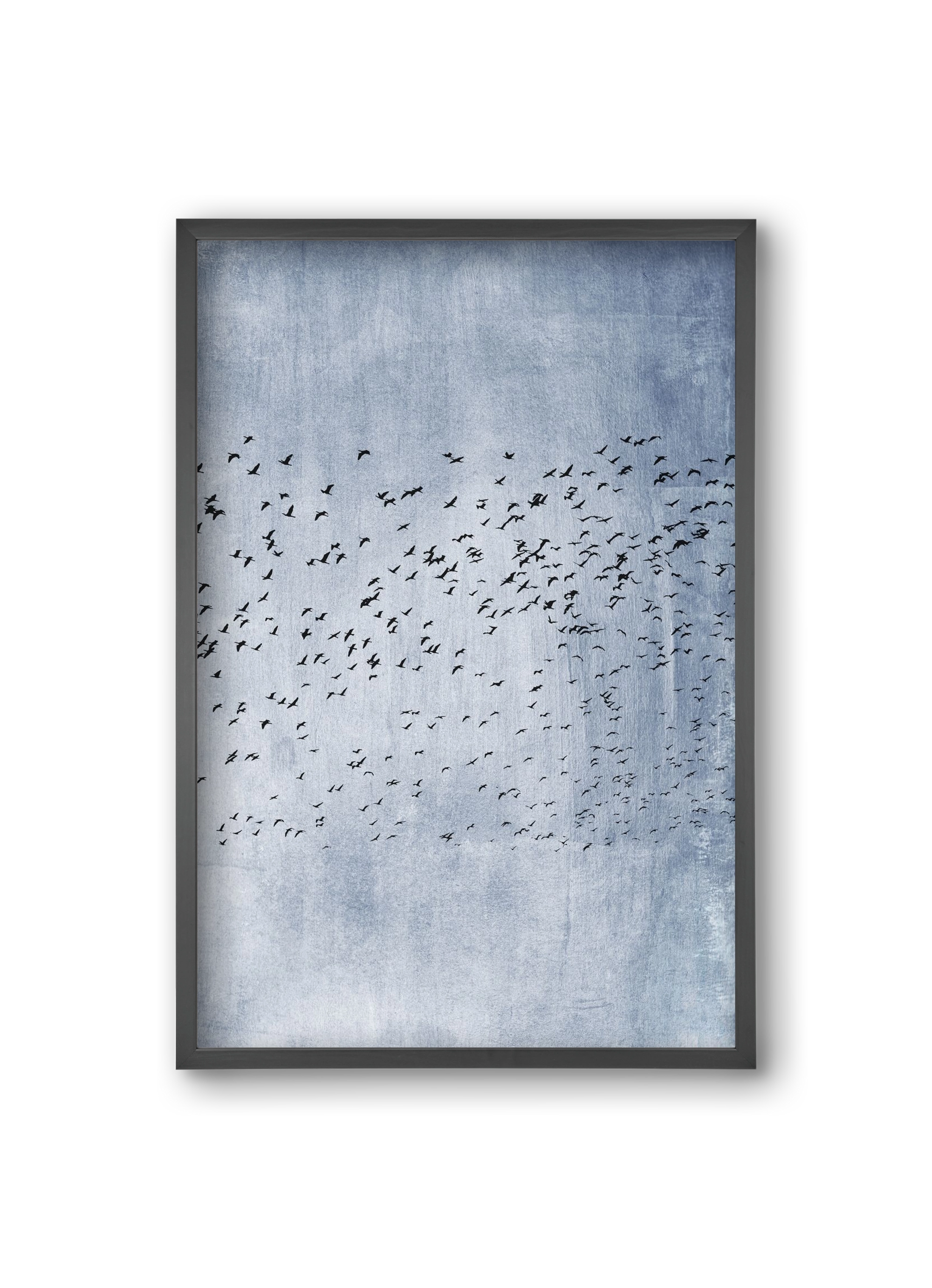 Moving on - blue, 20x30 cm (20x30 cm), Fekete keret