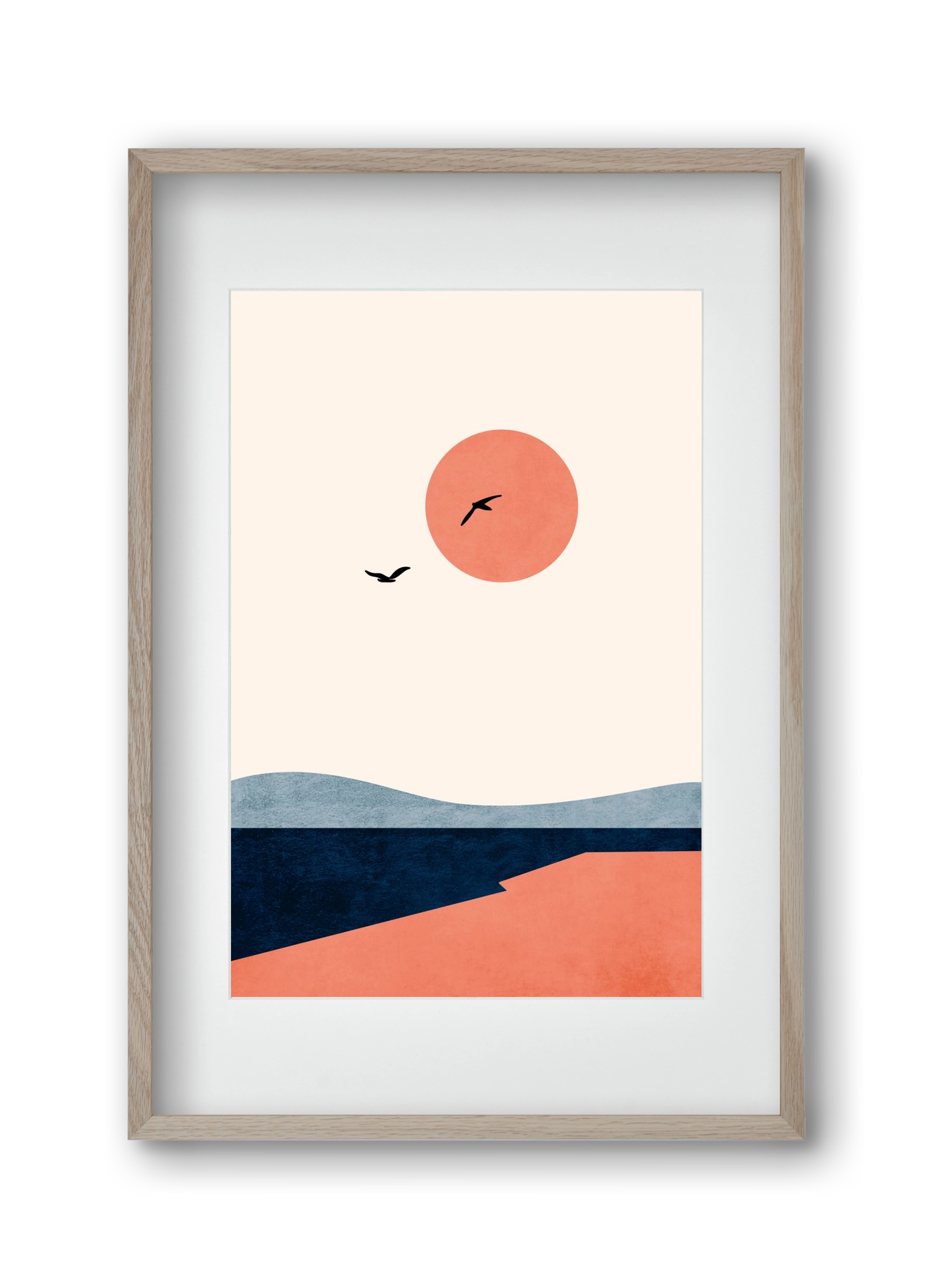 Once upon a time, 30x45 cm (20x30 cm), Tölgy keret, paszpartuval