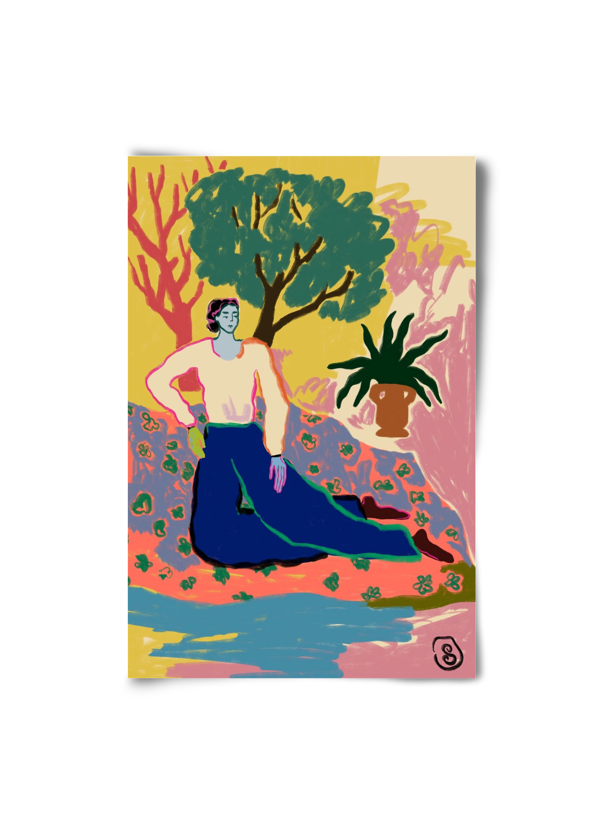 FEELING BLUE, 20x30 cm, Keret nélkül