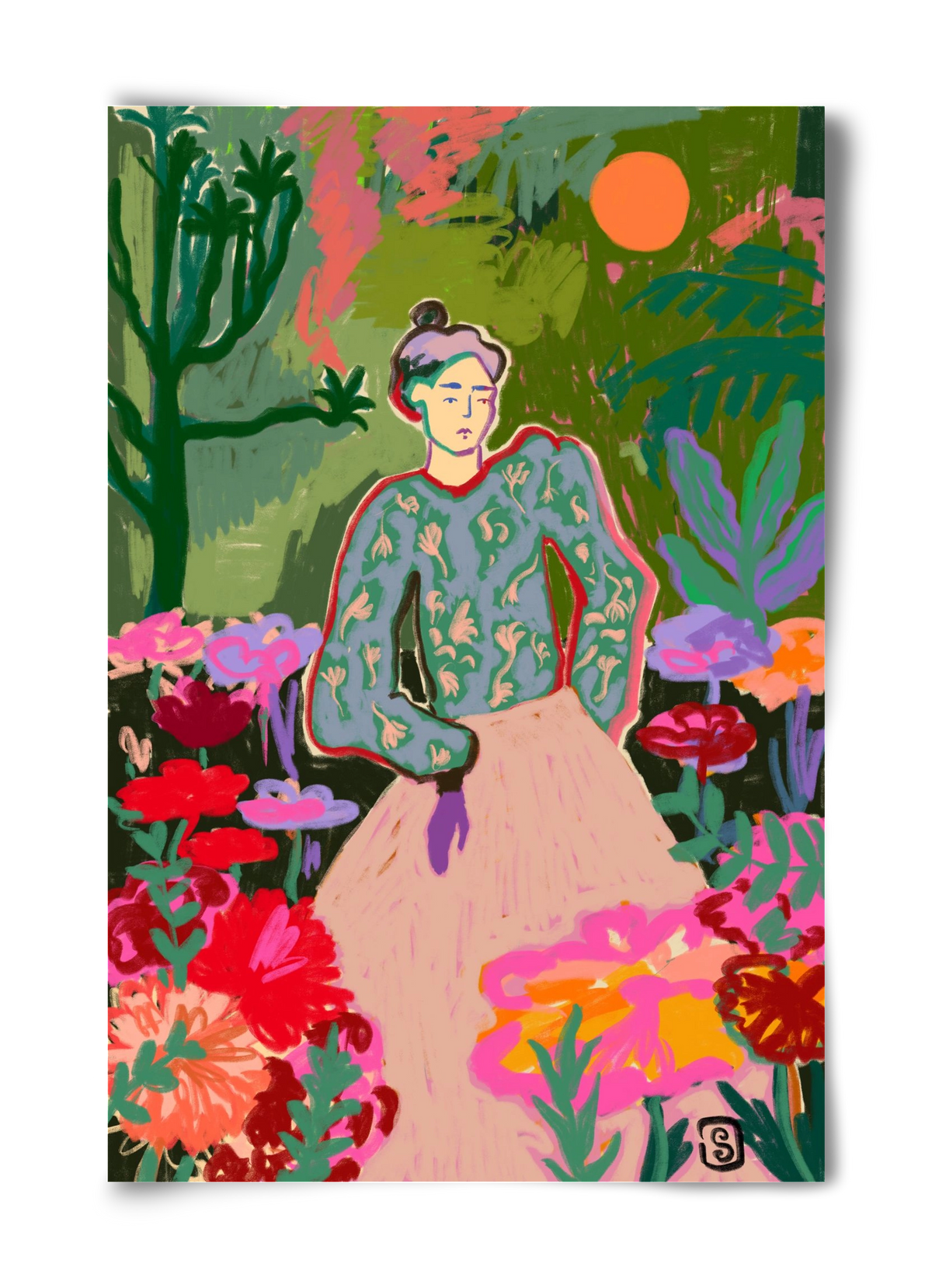 AUTUMN WALK IN THE FOREST, 40x60 cm, Keret nélkül