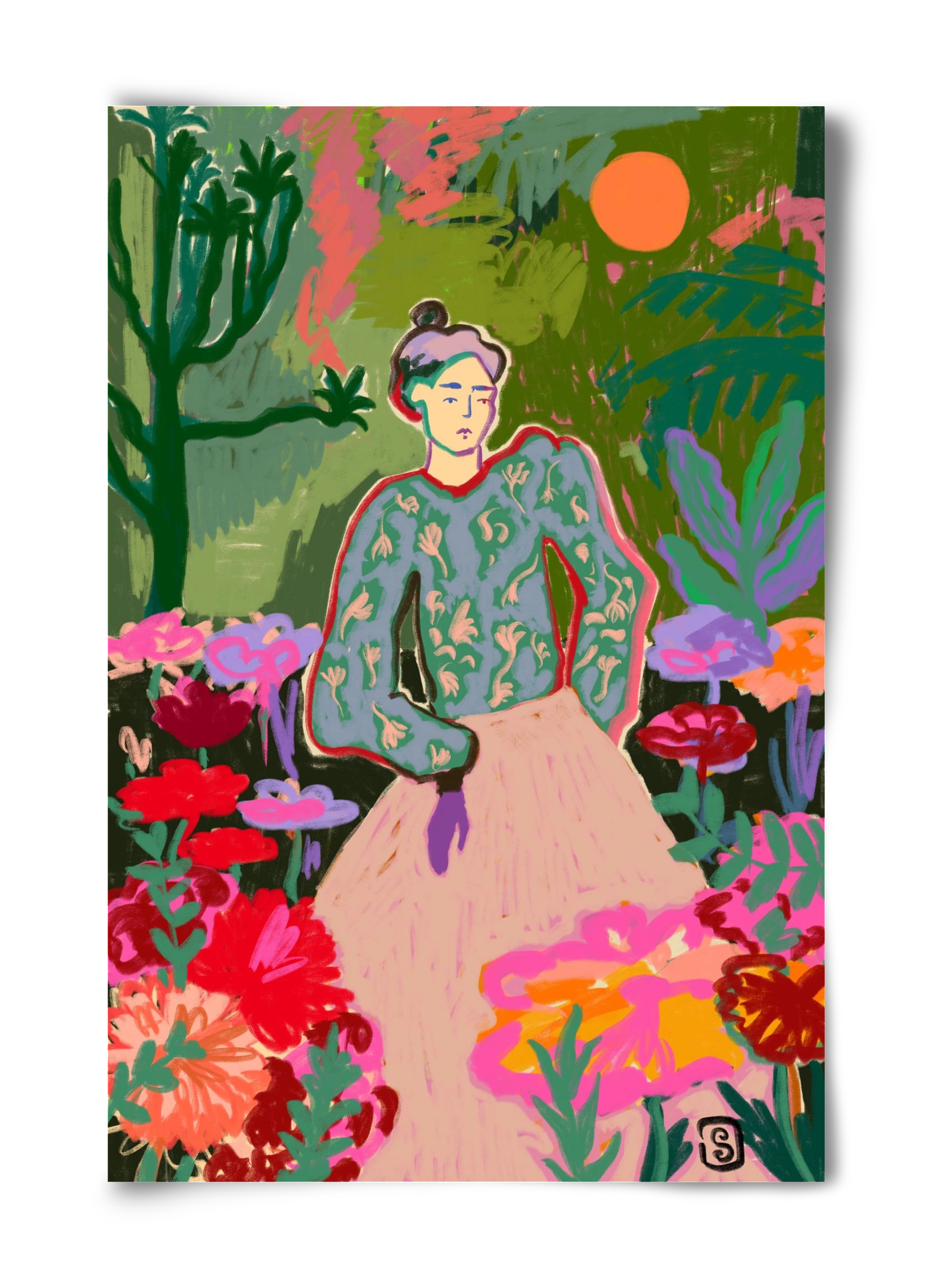 AUTUMN WALK IN THE FOREST, 40x60 cm, Keret nélkül