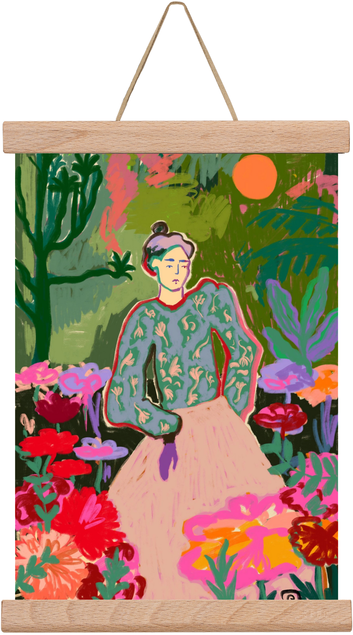 AUTUMN WALK IN THE FOREST, 20x30 cm (20x30 cm), Tölgy akasztó