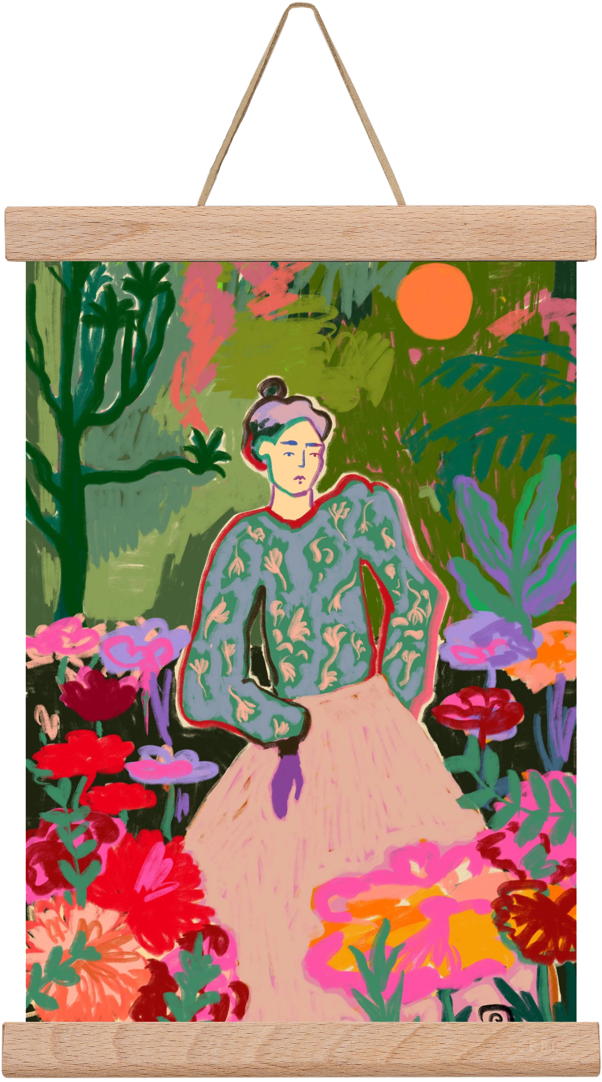 AUTUMN WALK IN THE FOREST, 20x30 cm (20x30 cm), Tölgy akasztó