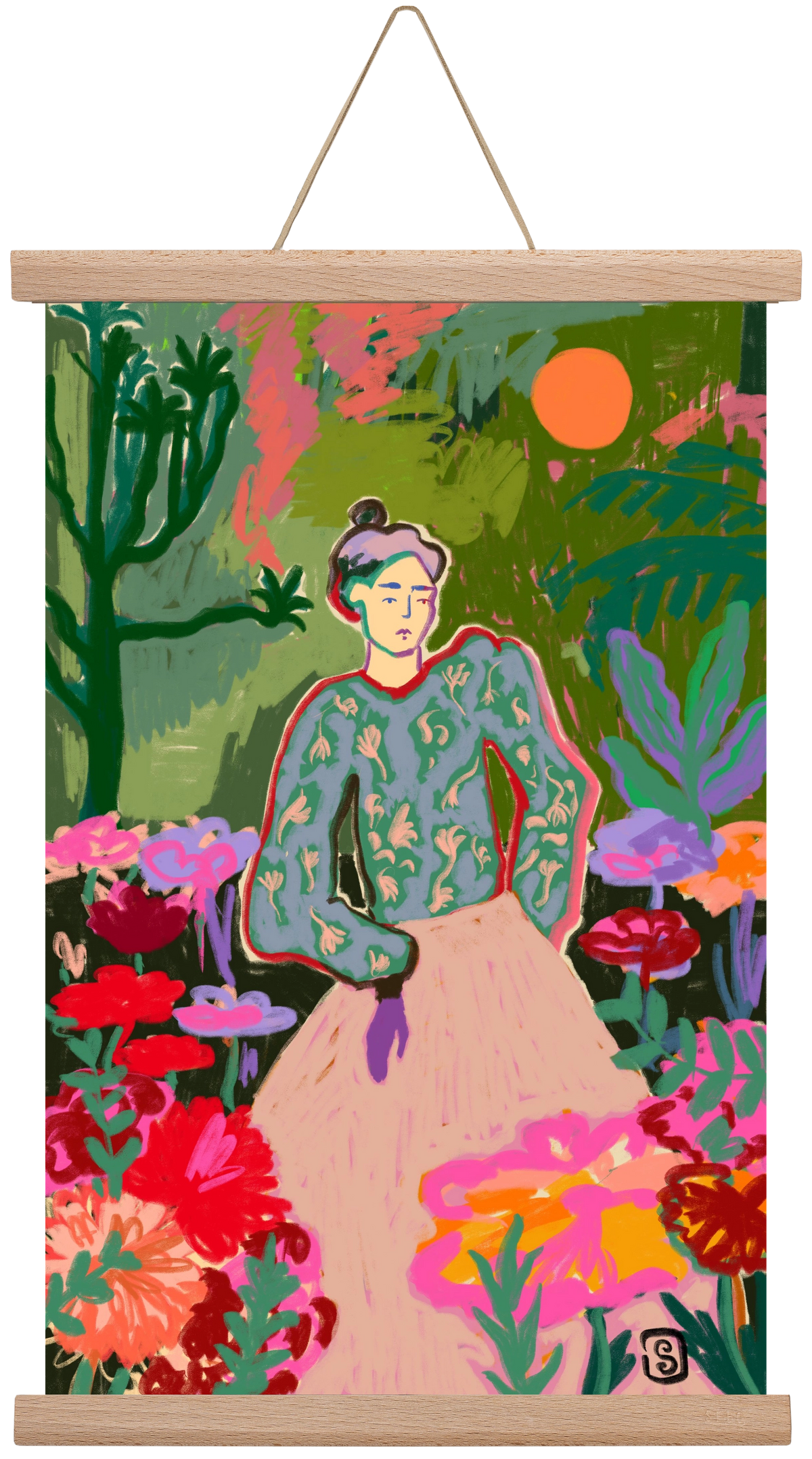 AUTUMN WALK IN THE FOREST, 30x45 cm (30x45 cm), Tölgy akasztó