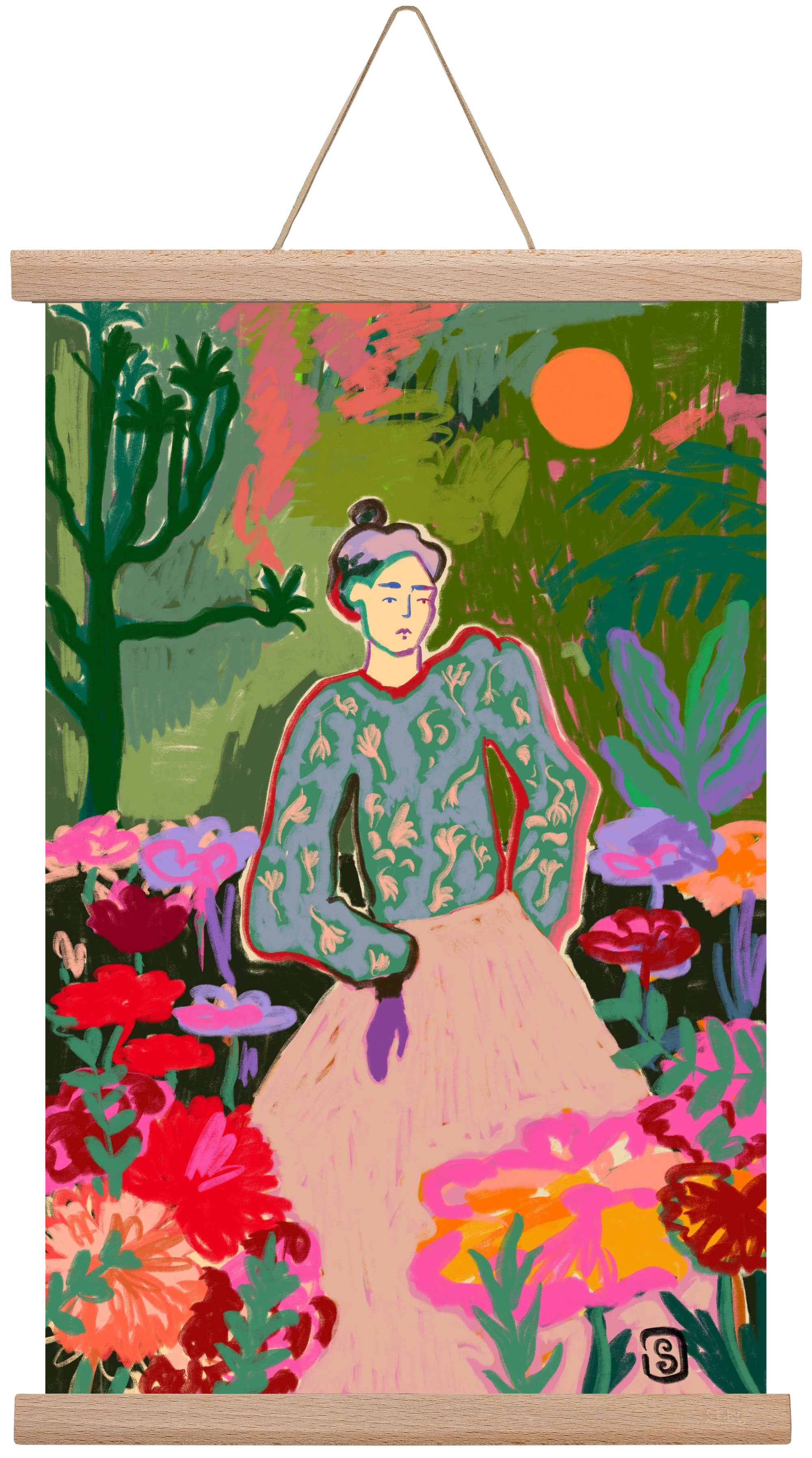 AUTUMN WALK IN THE FOREST, 30x45 cm (30x45 cm), Tölgy akasztó