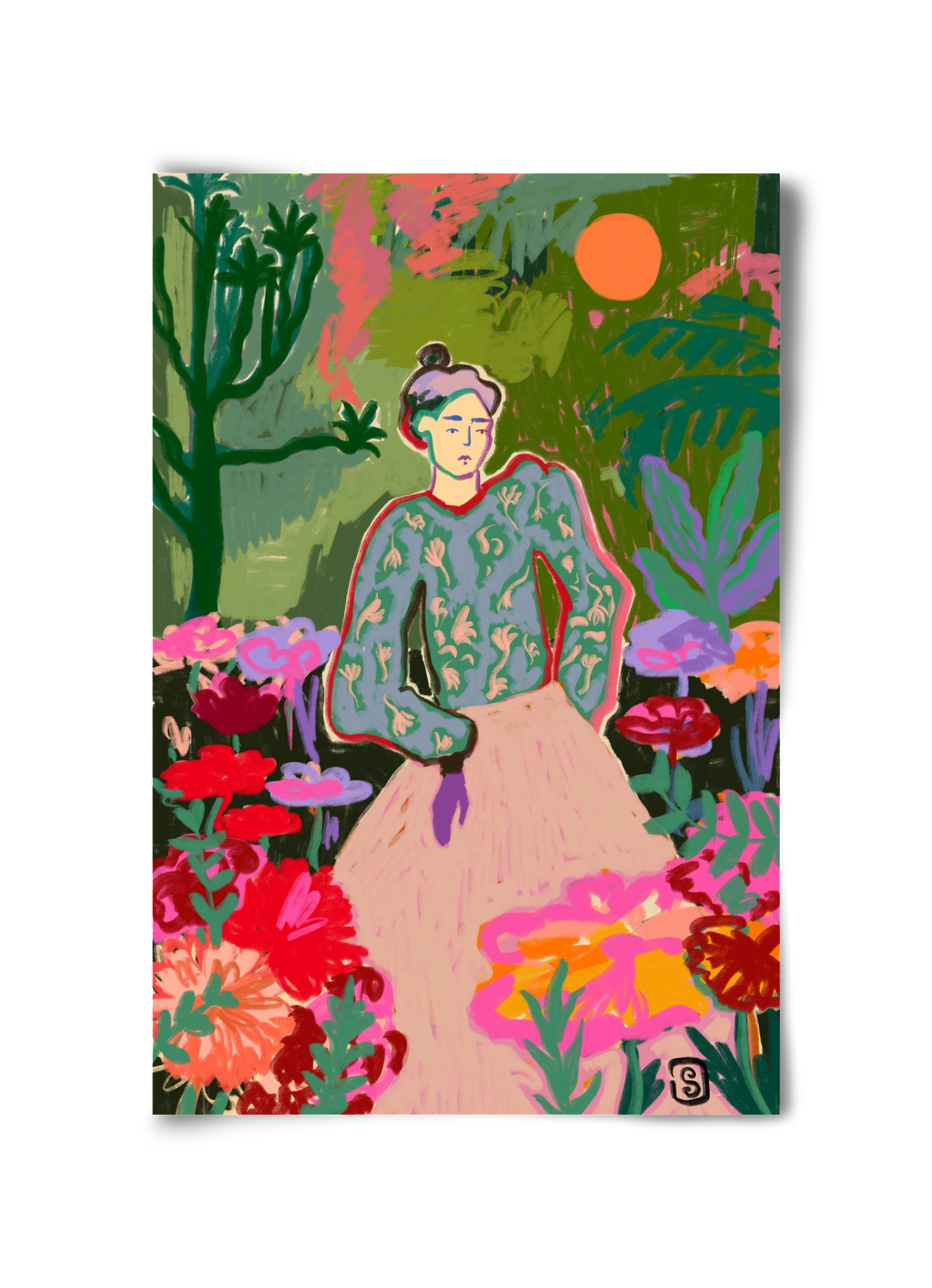 AUTUMN WALK IN THE FOREST, 30x45 cm, Keret nélkül