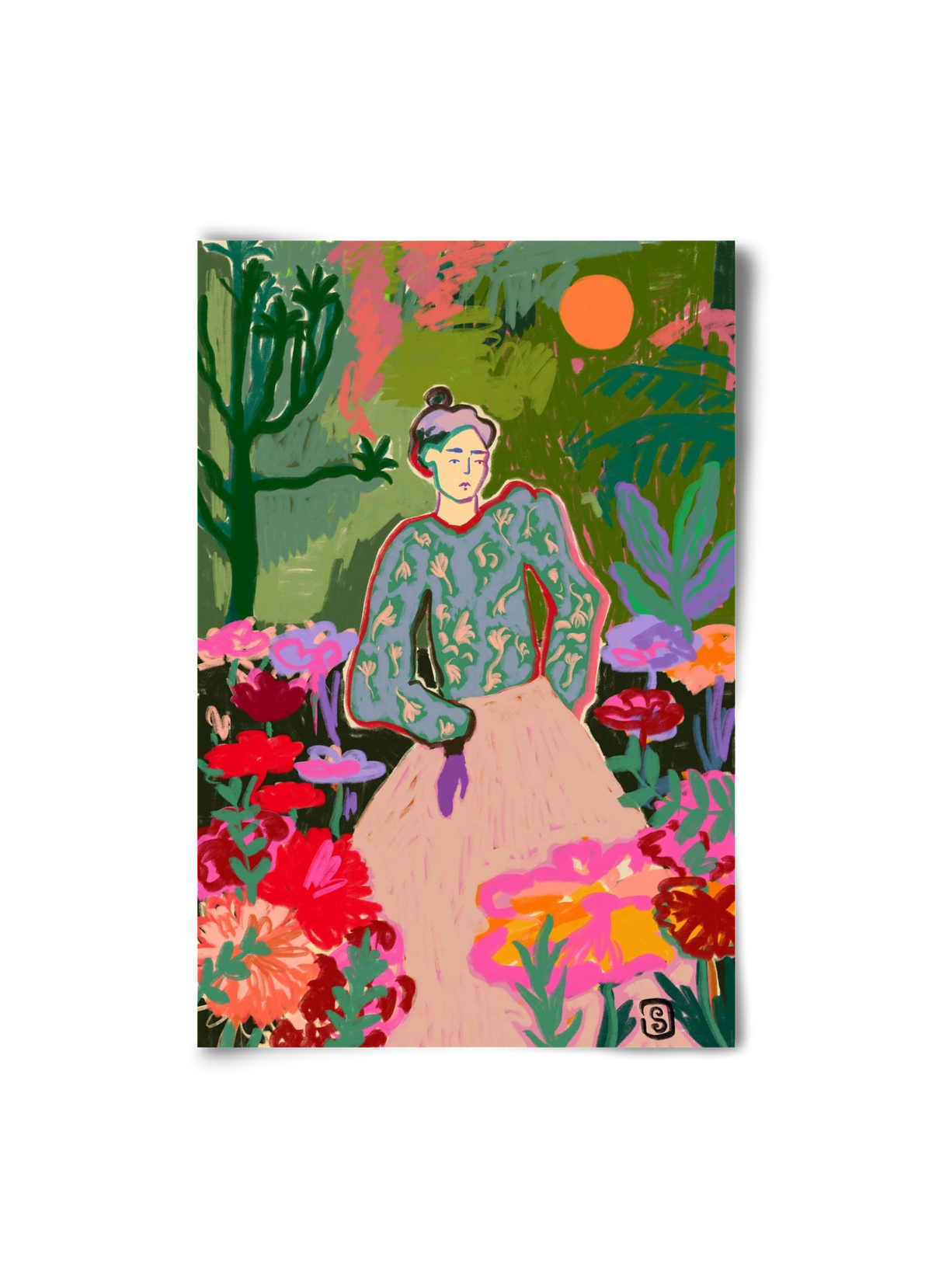 AUTUMN WALK IN THE FOREST, 20x30 cm, Keret nélkül