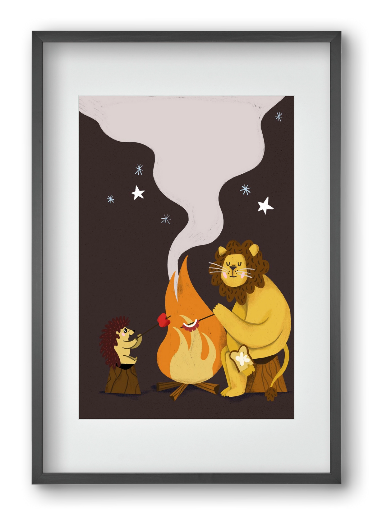 August Sky, 40x60 cm (30x45 cm), Fekete keret, paszpartuval